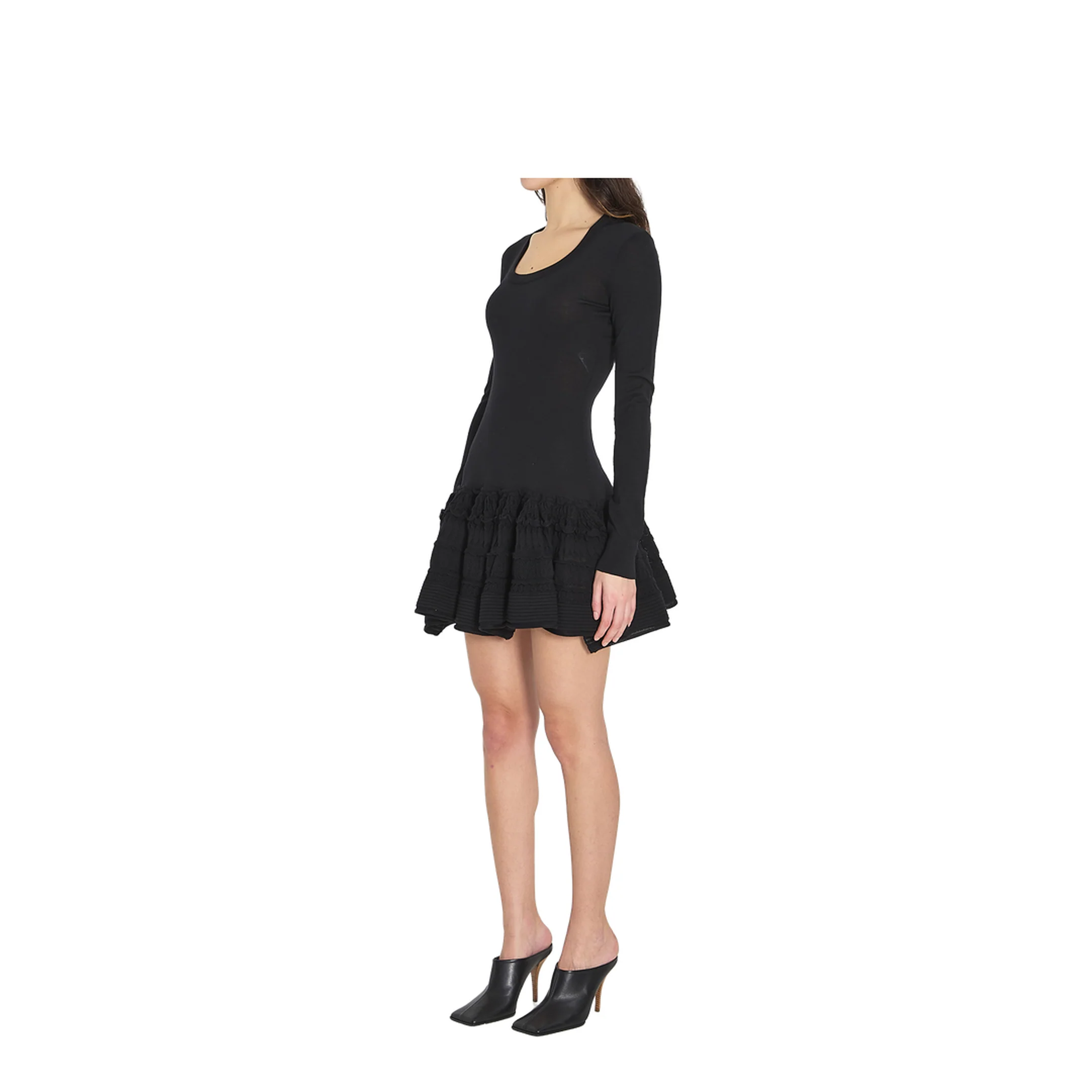 Wool Crinoline Mini Dress - Image 2