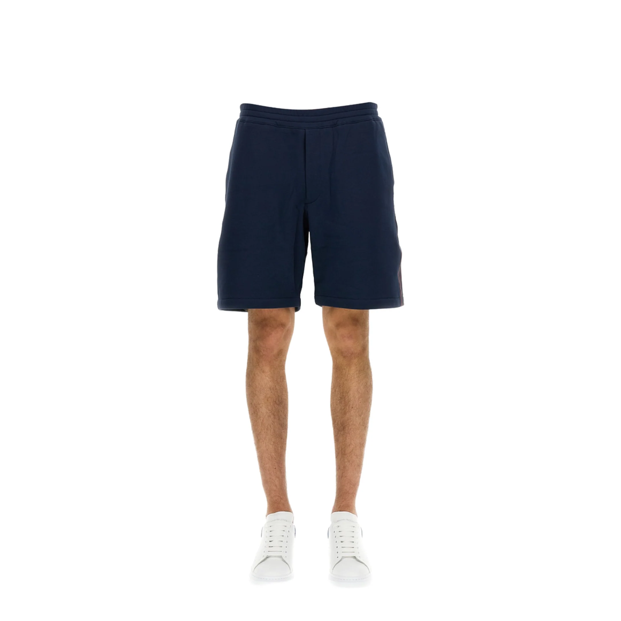 Bermuda Shorts with Selvedge Logo Band