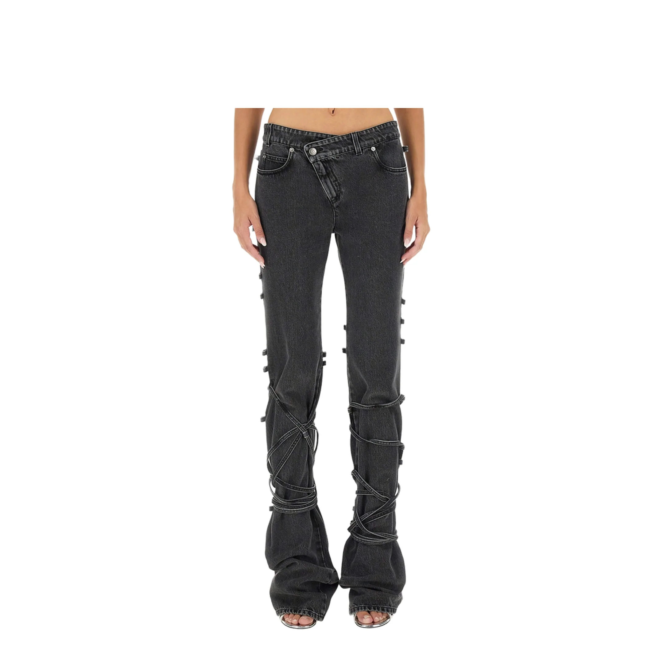 JEANS WITH KNOTTED DETAIL