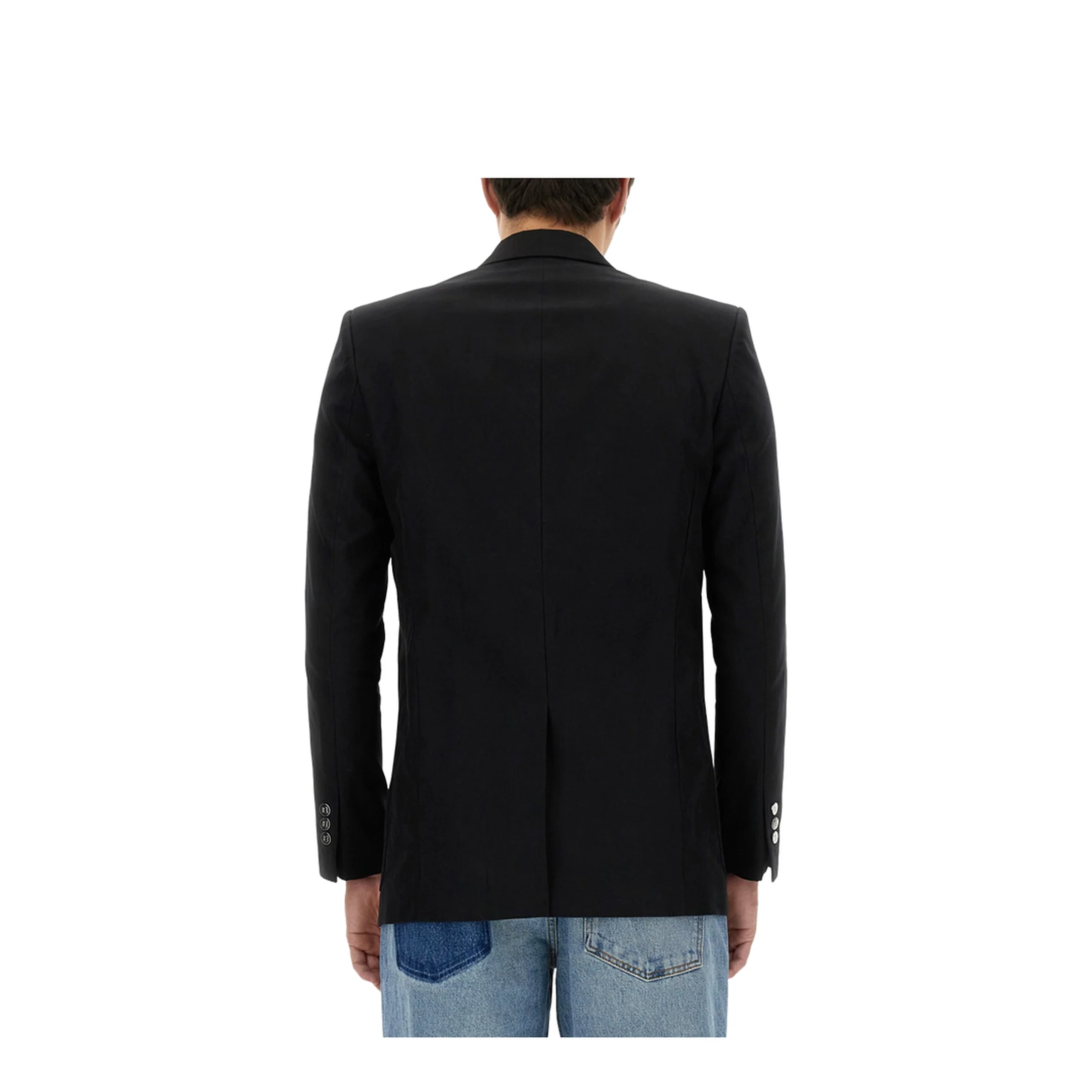 Double-Breasted Jacket Black - Image 3