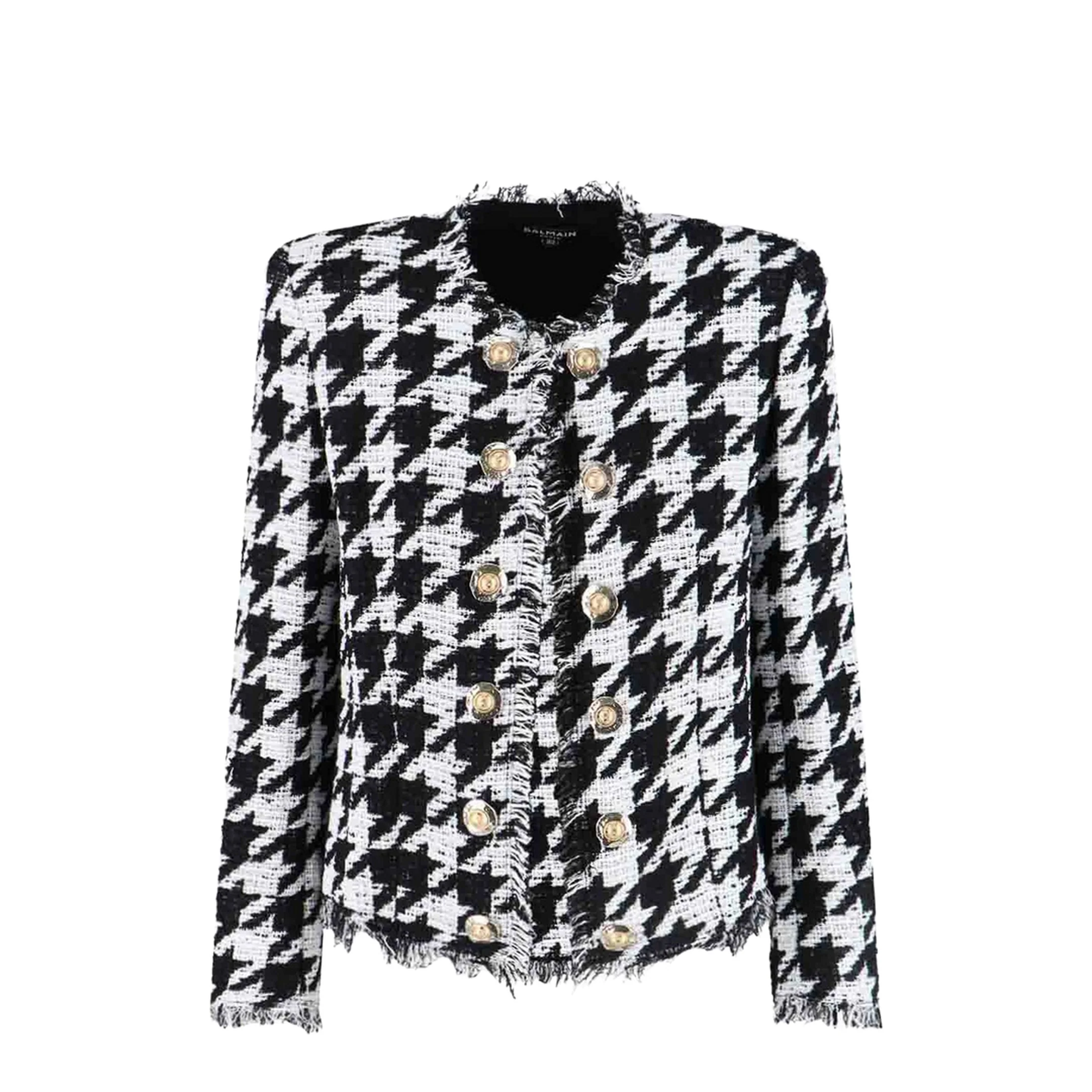 Jacket with Decorative Buttons - Black