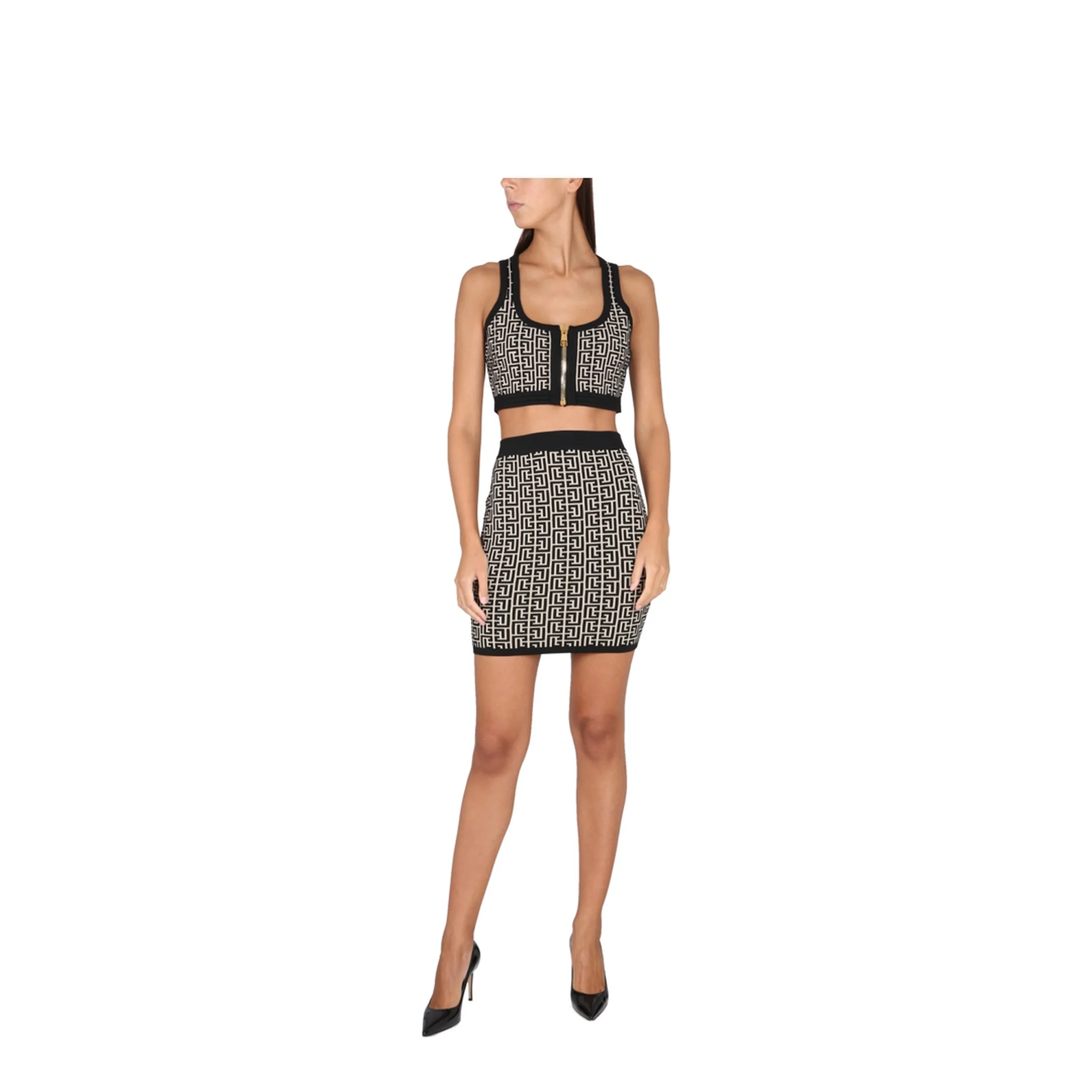 Monogram Jacquard Knit Skirt - Image 2