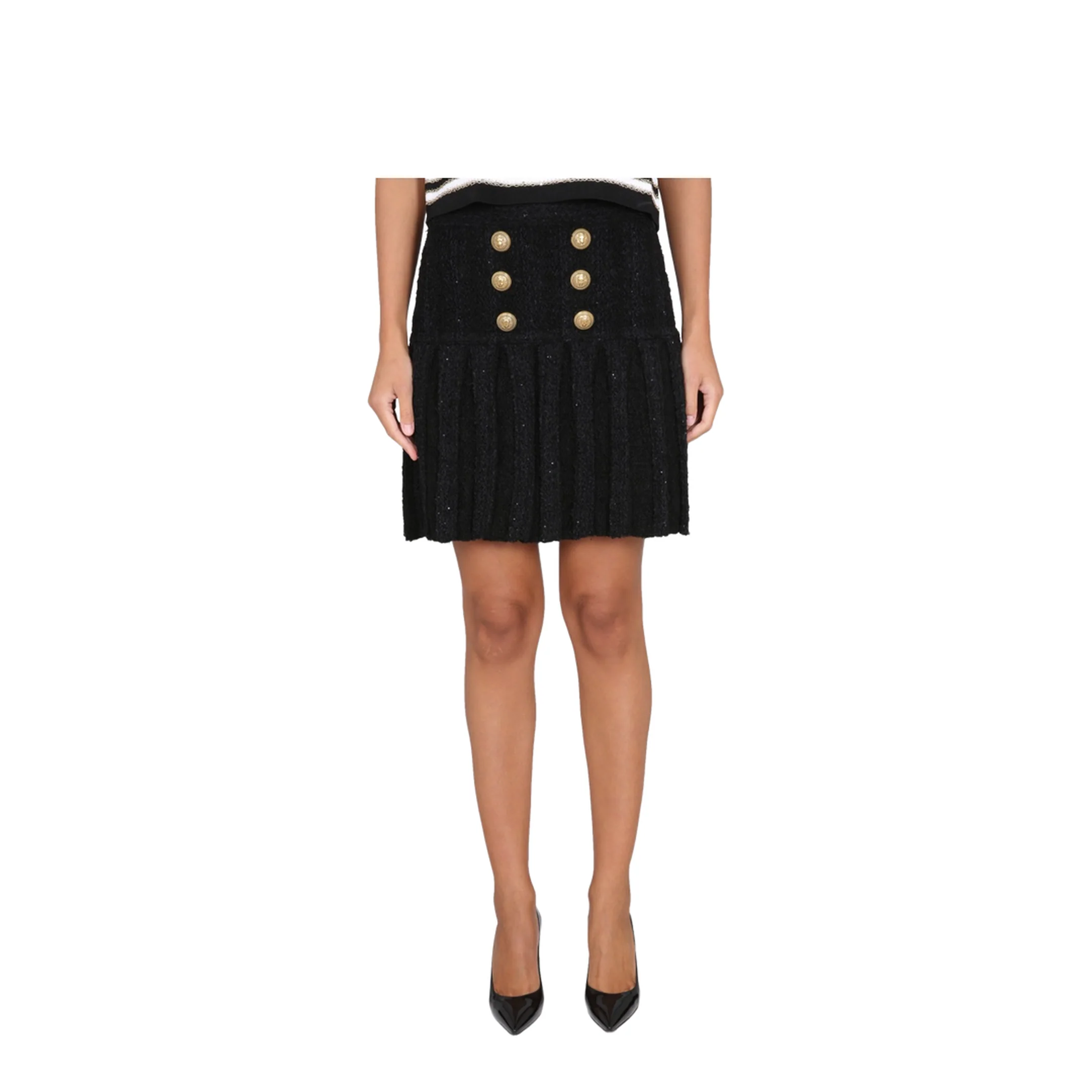 Skirt With Buttons Black
