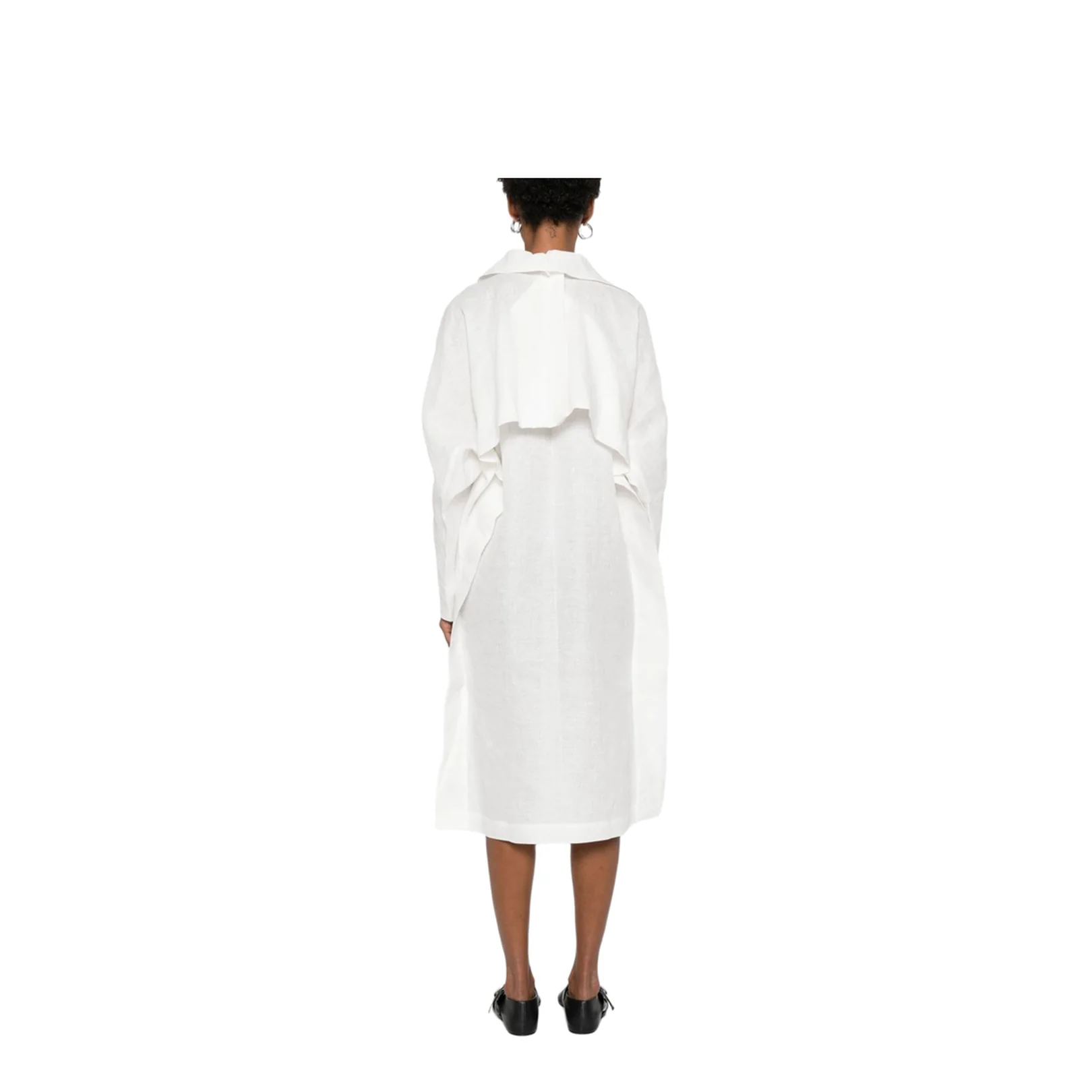 White Short Side Slits Top - Image 4