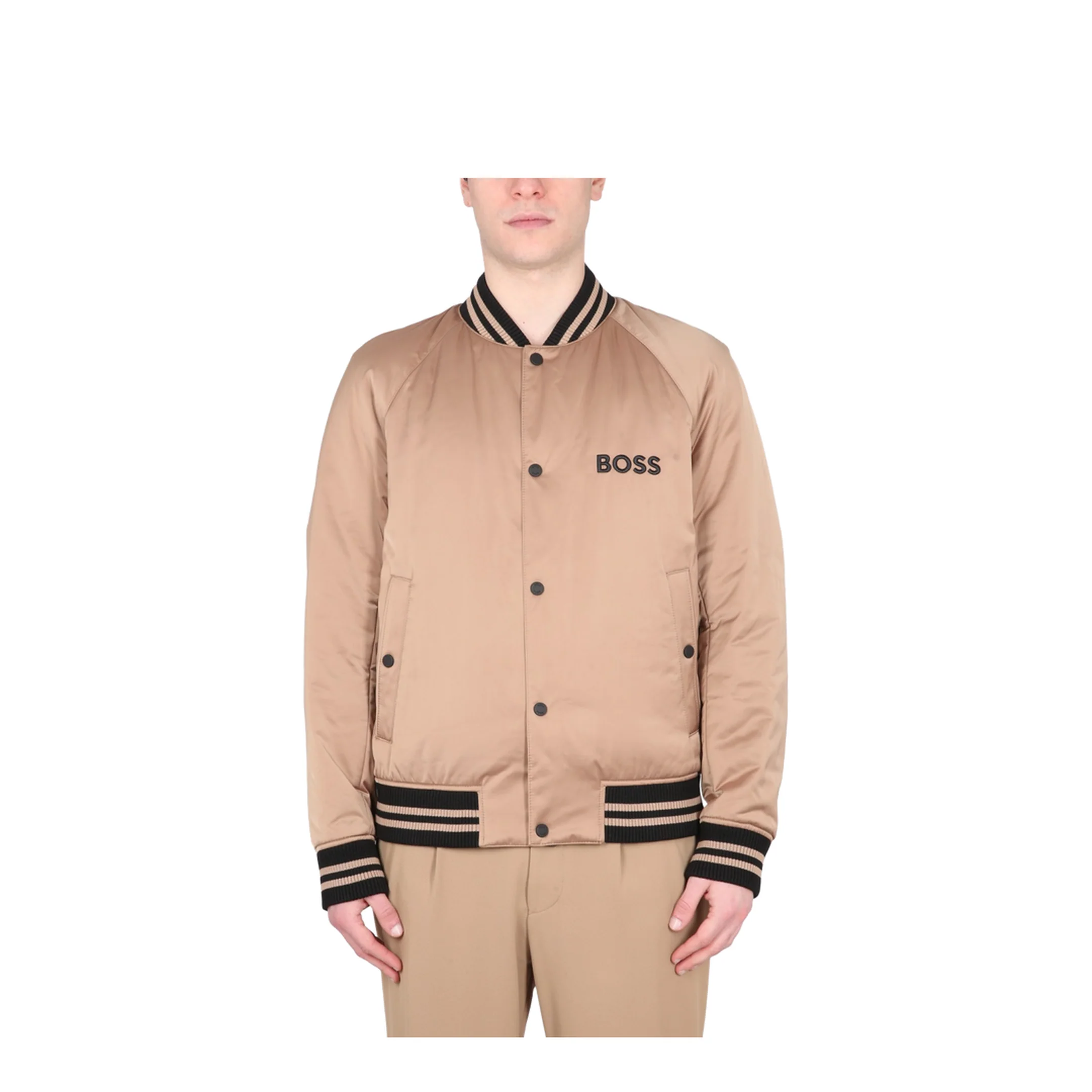 Bomber Jacket With Logo