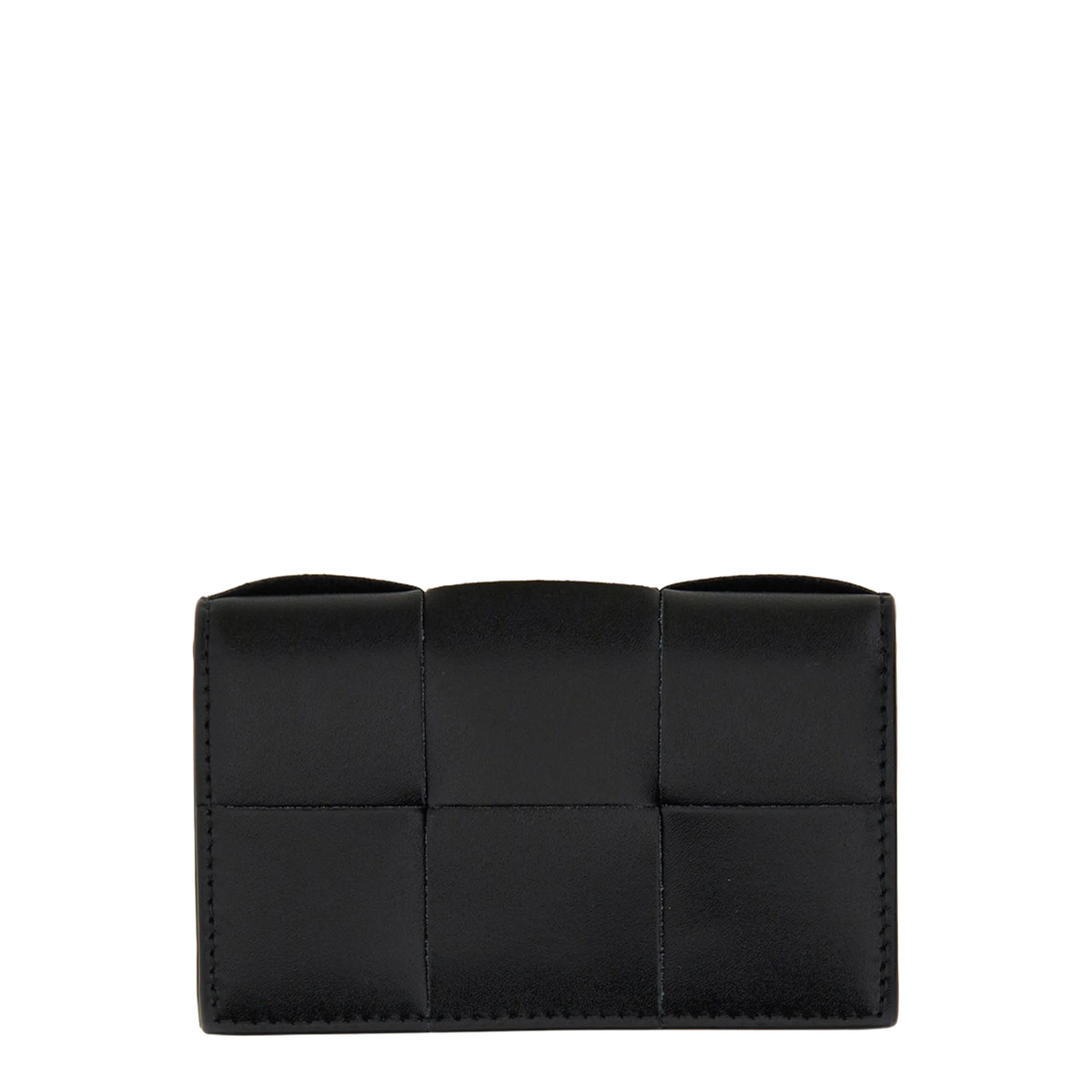 Black Leather Business Card Holder