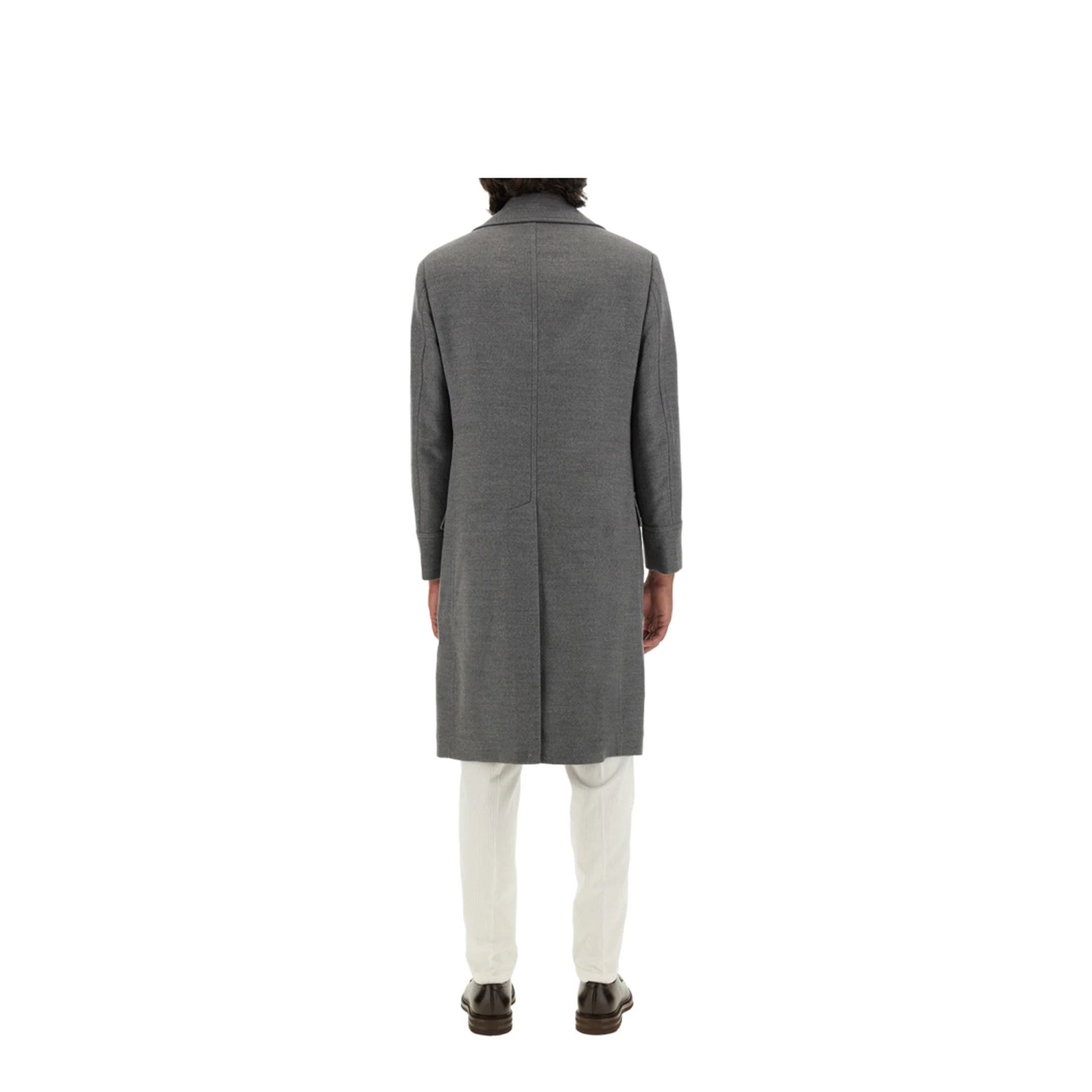 Double-Breasted Coat Grey - Image 3