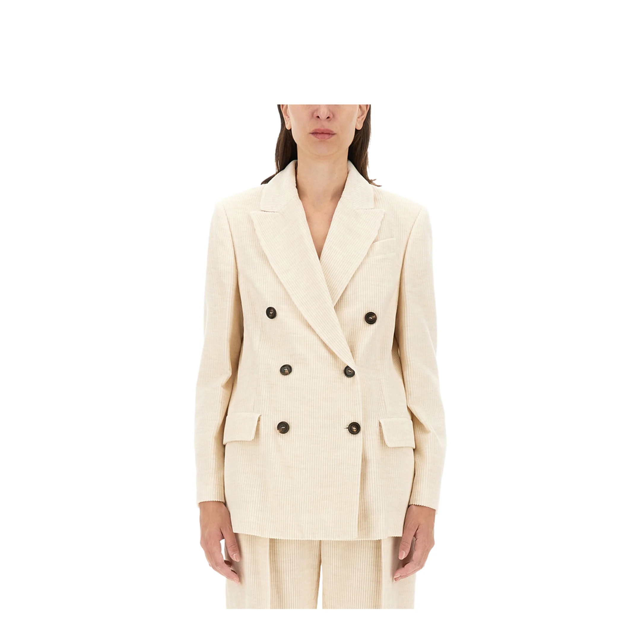 Double Breasted Jacket Beige