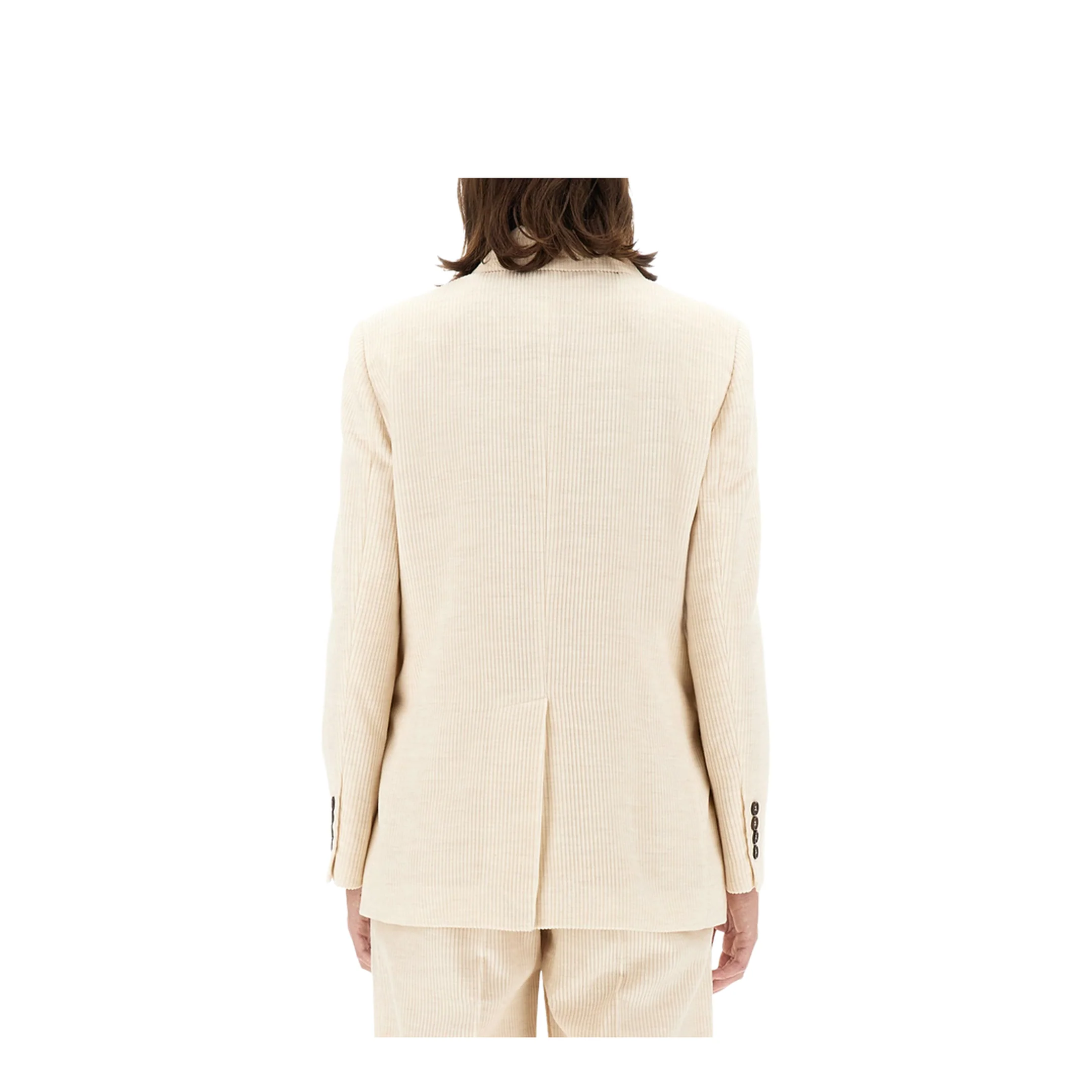 Double Breasted Jacket Beige - Image 3
