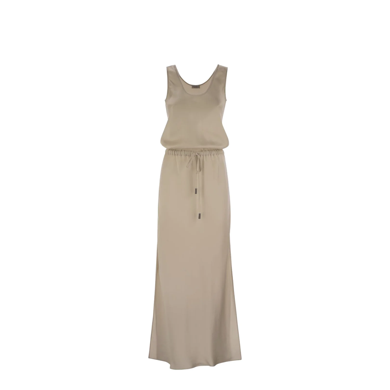 Fluid Satin Cady Twill Dress