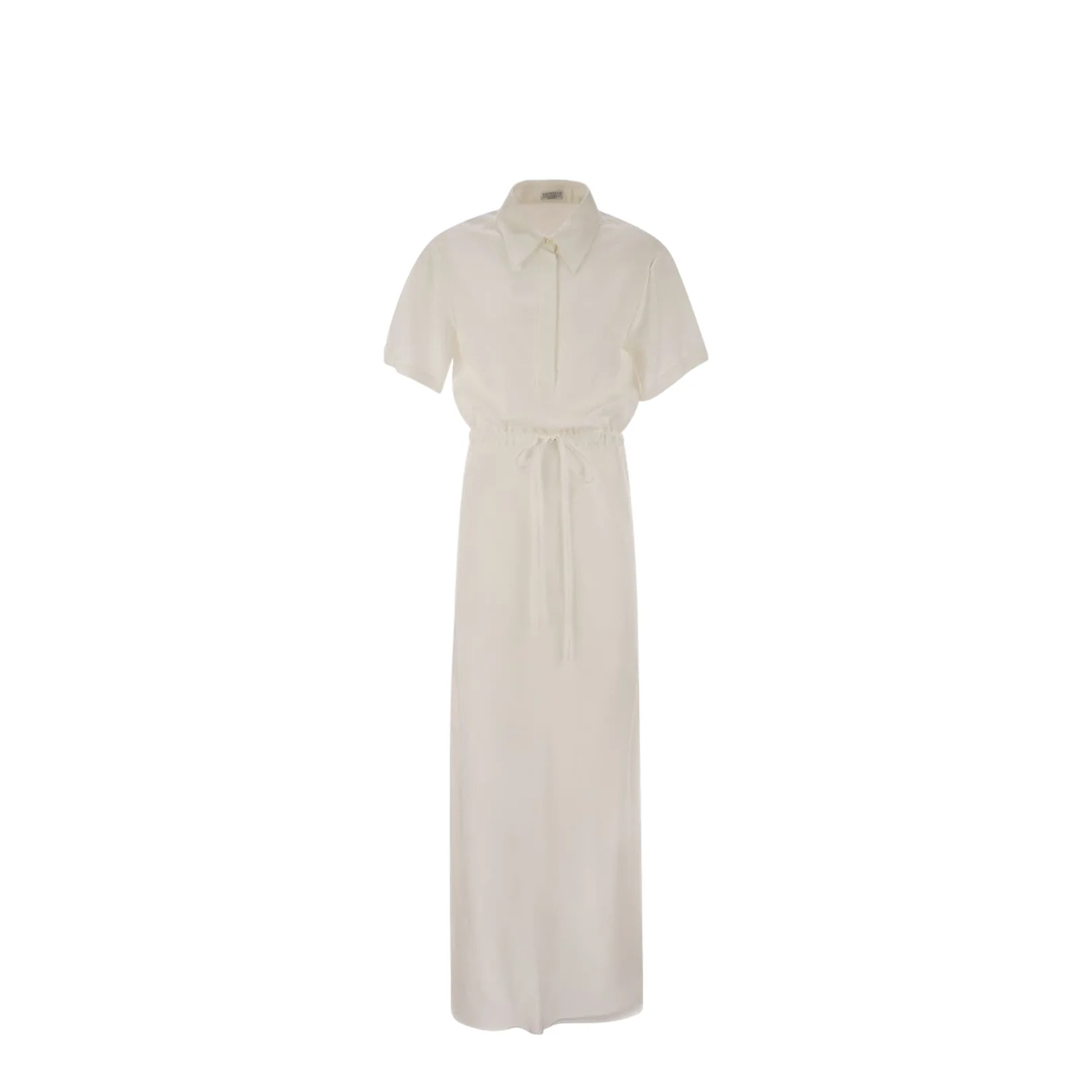 Twill Dress White