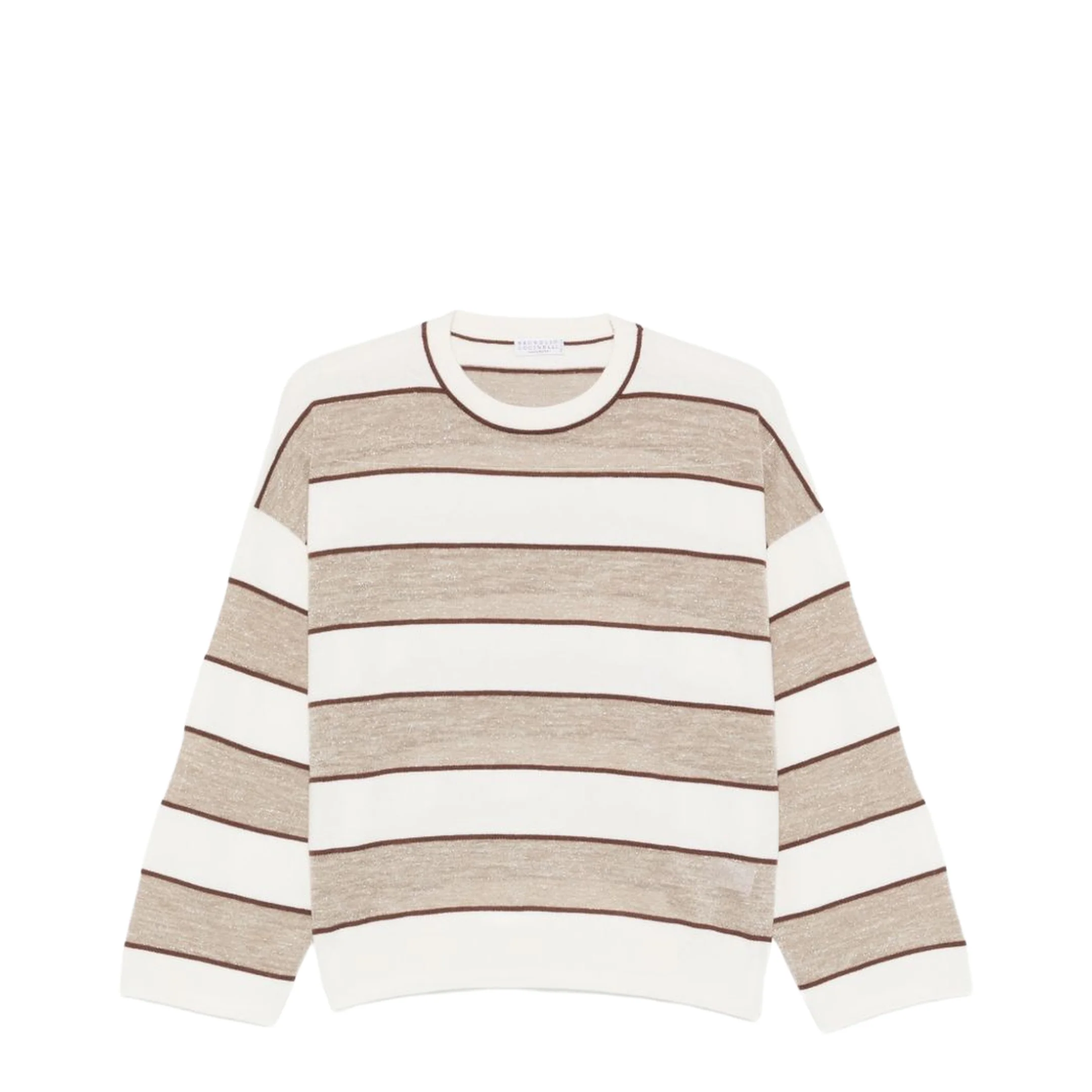 Women's Striped Sweater - Brown