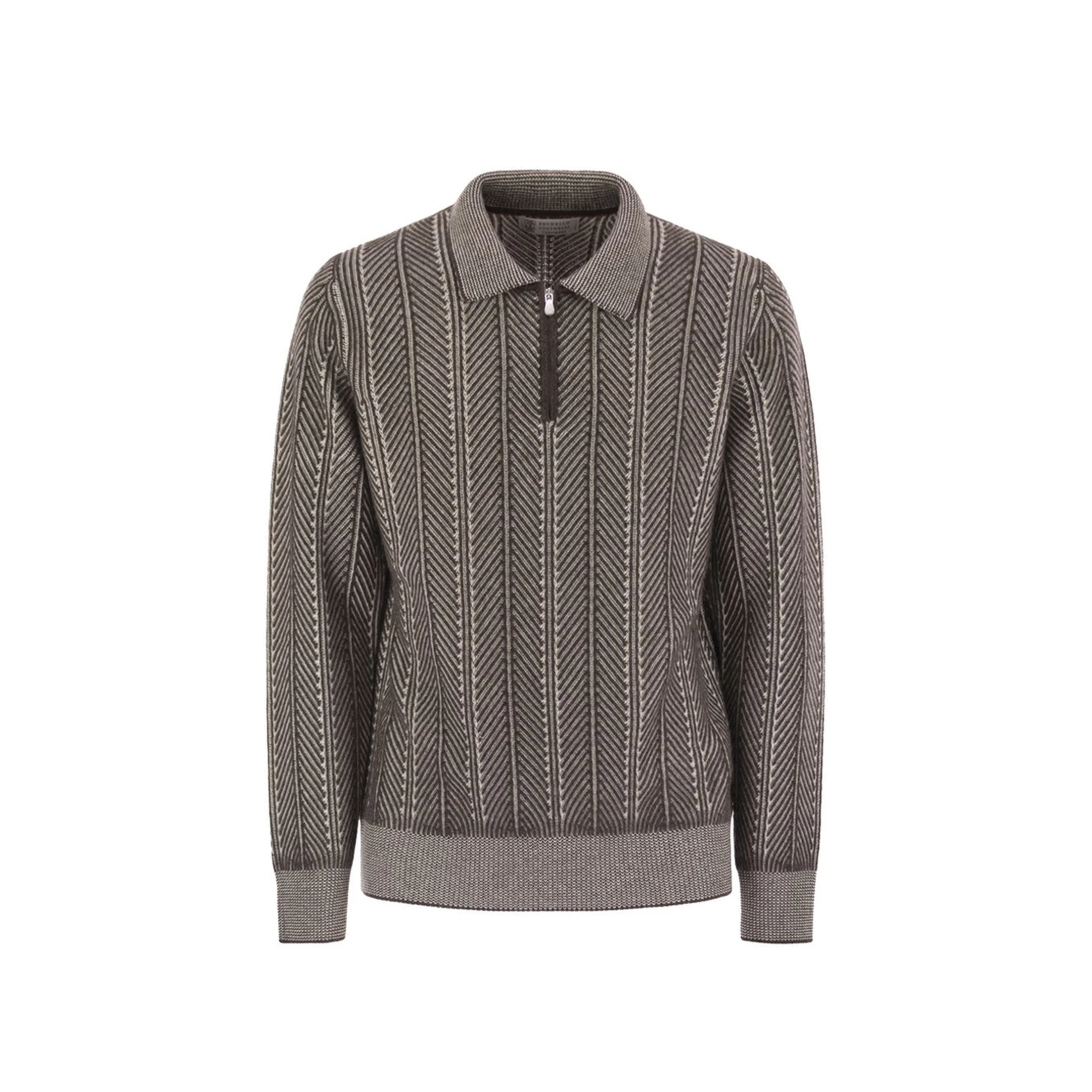 Vanisé Chevron Cashmere Sweater
