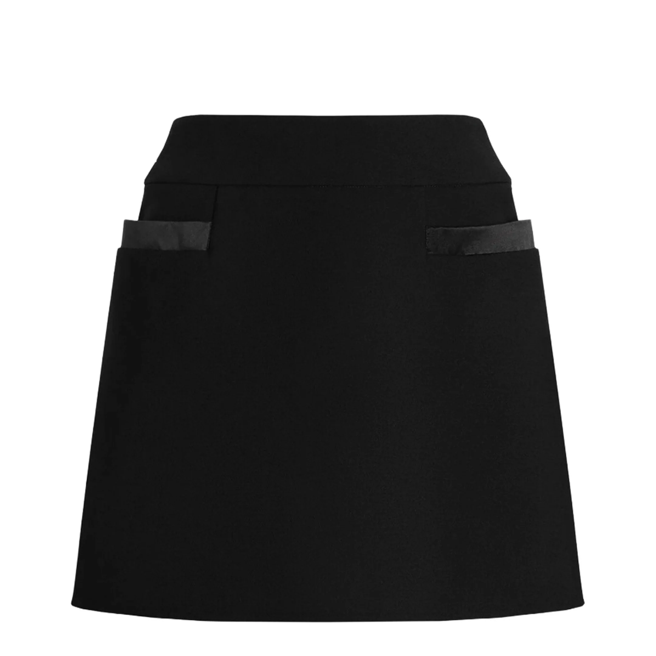 Double Crepe Basque Skirt