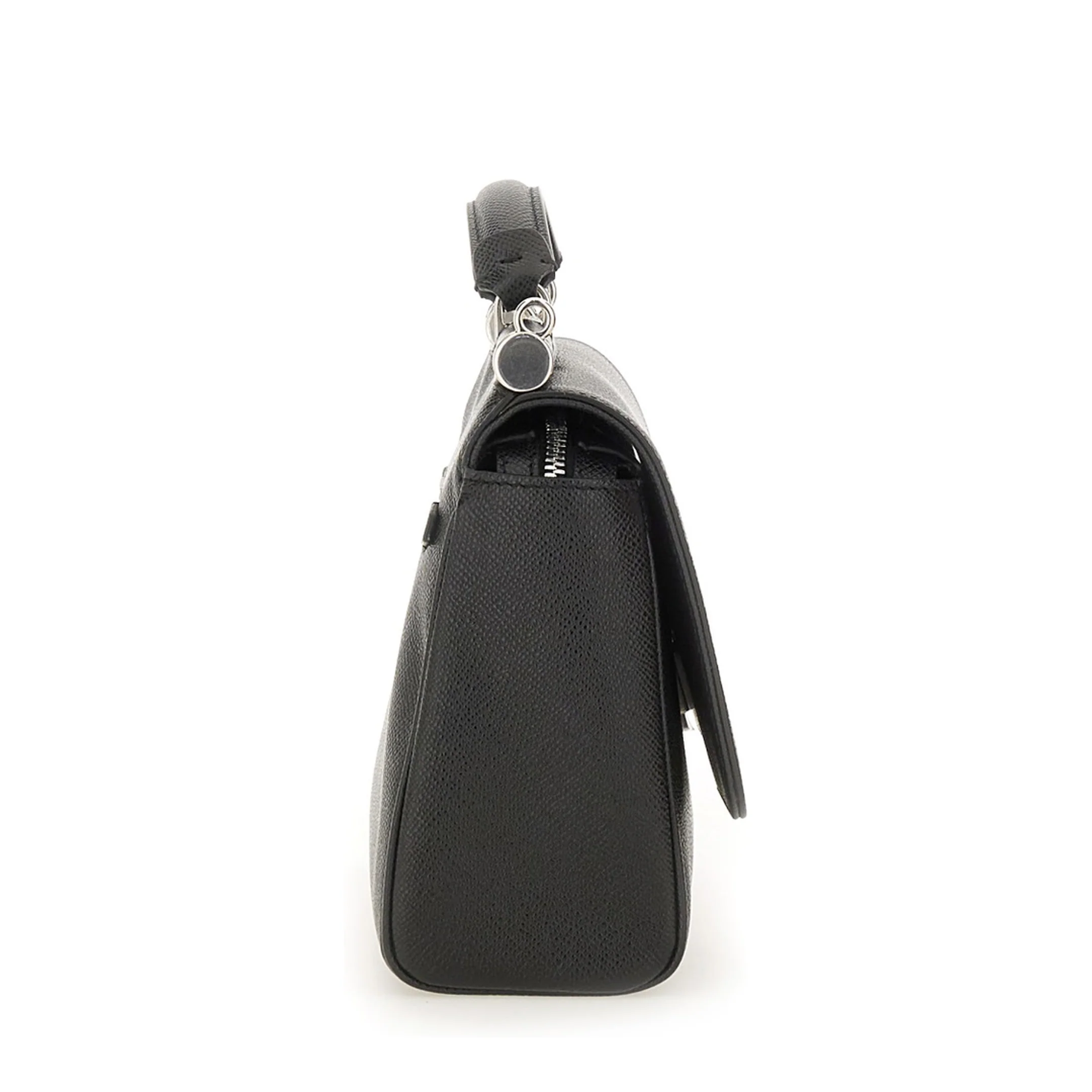 Leather Tote Bag In Black - Image 4