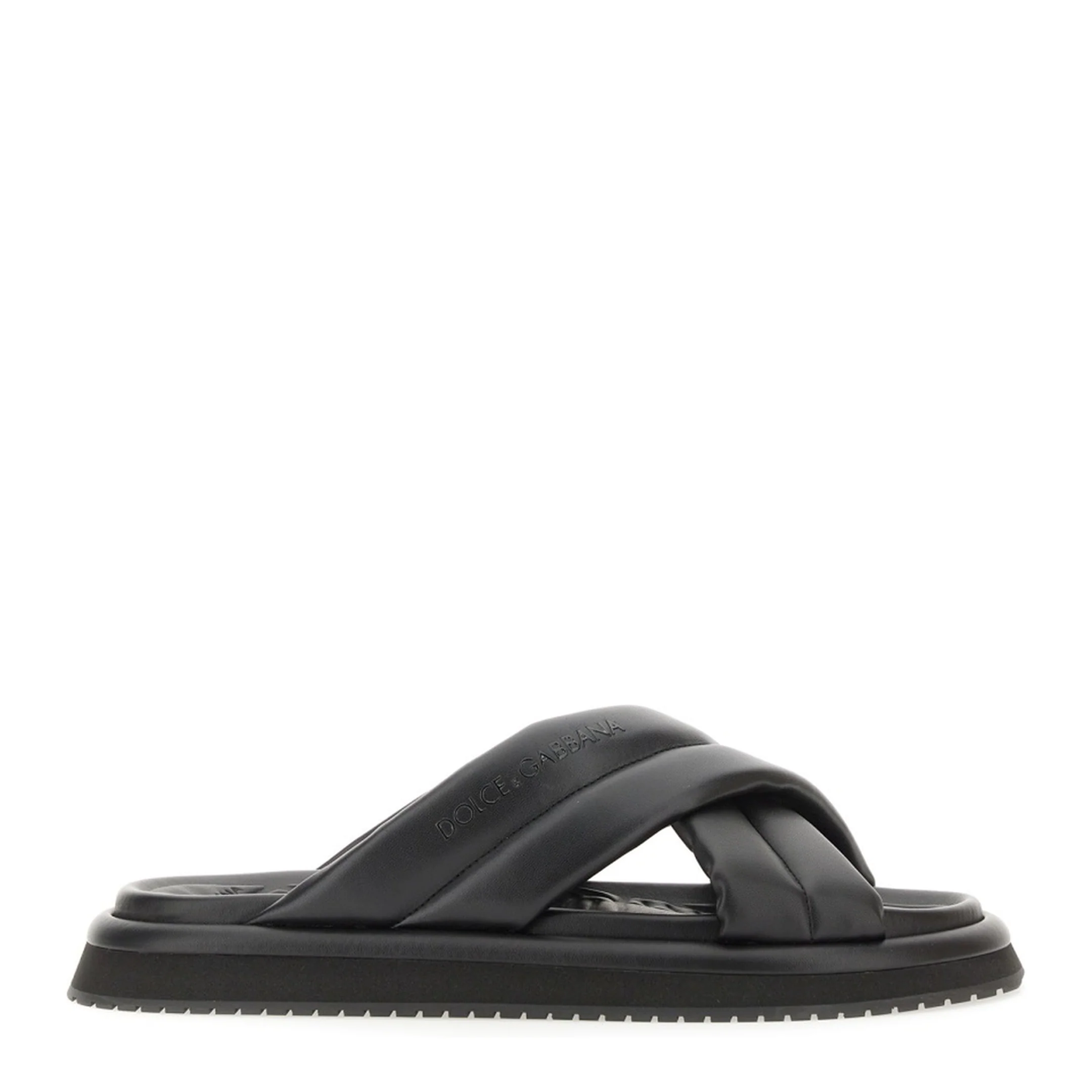 Nappa Effect Fabric Sandal