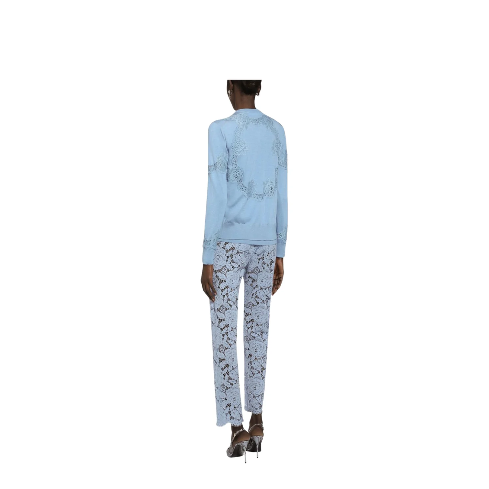 Tailored Floral Cordonetto Lace Pants - Image 6