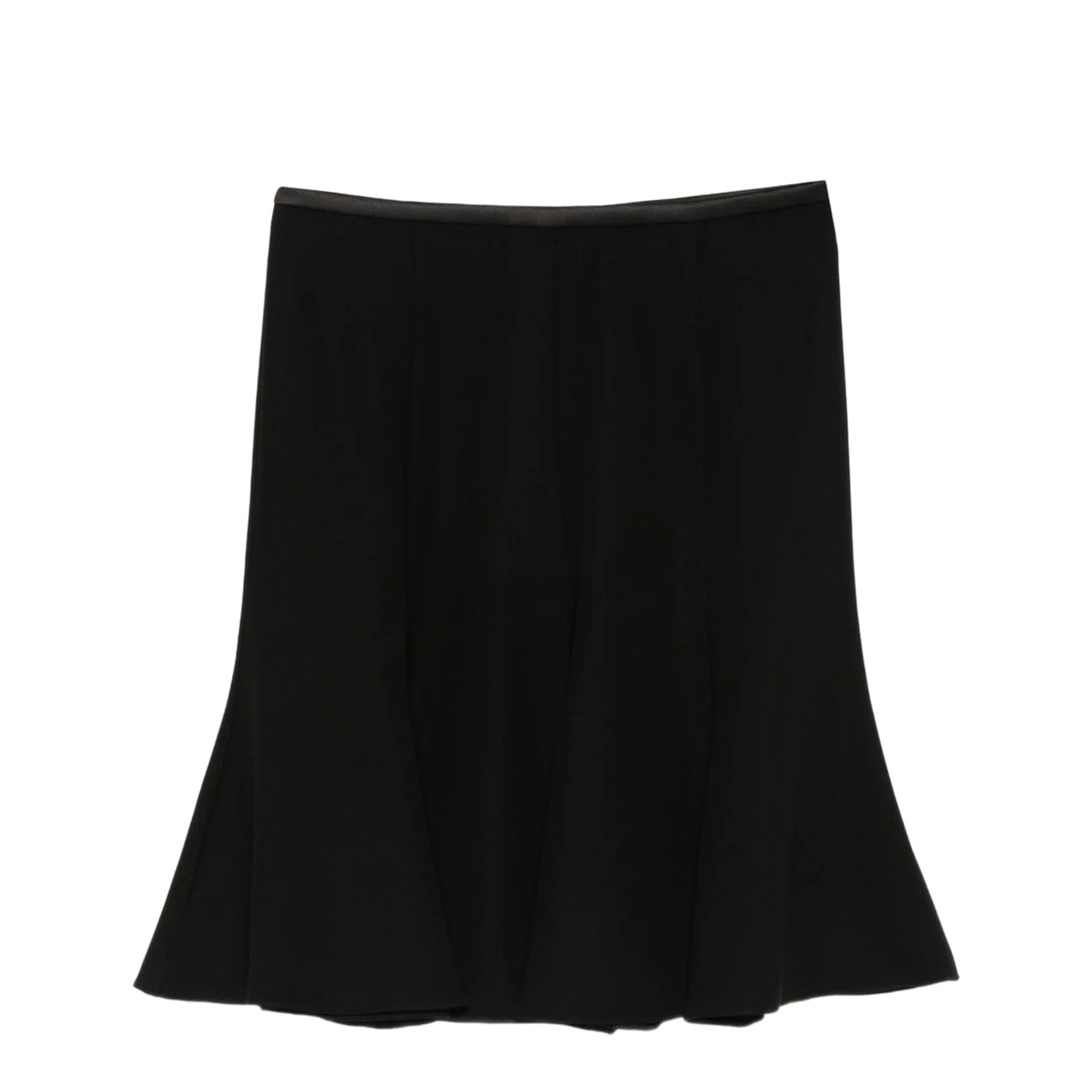 Flared Hem Skirt Black