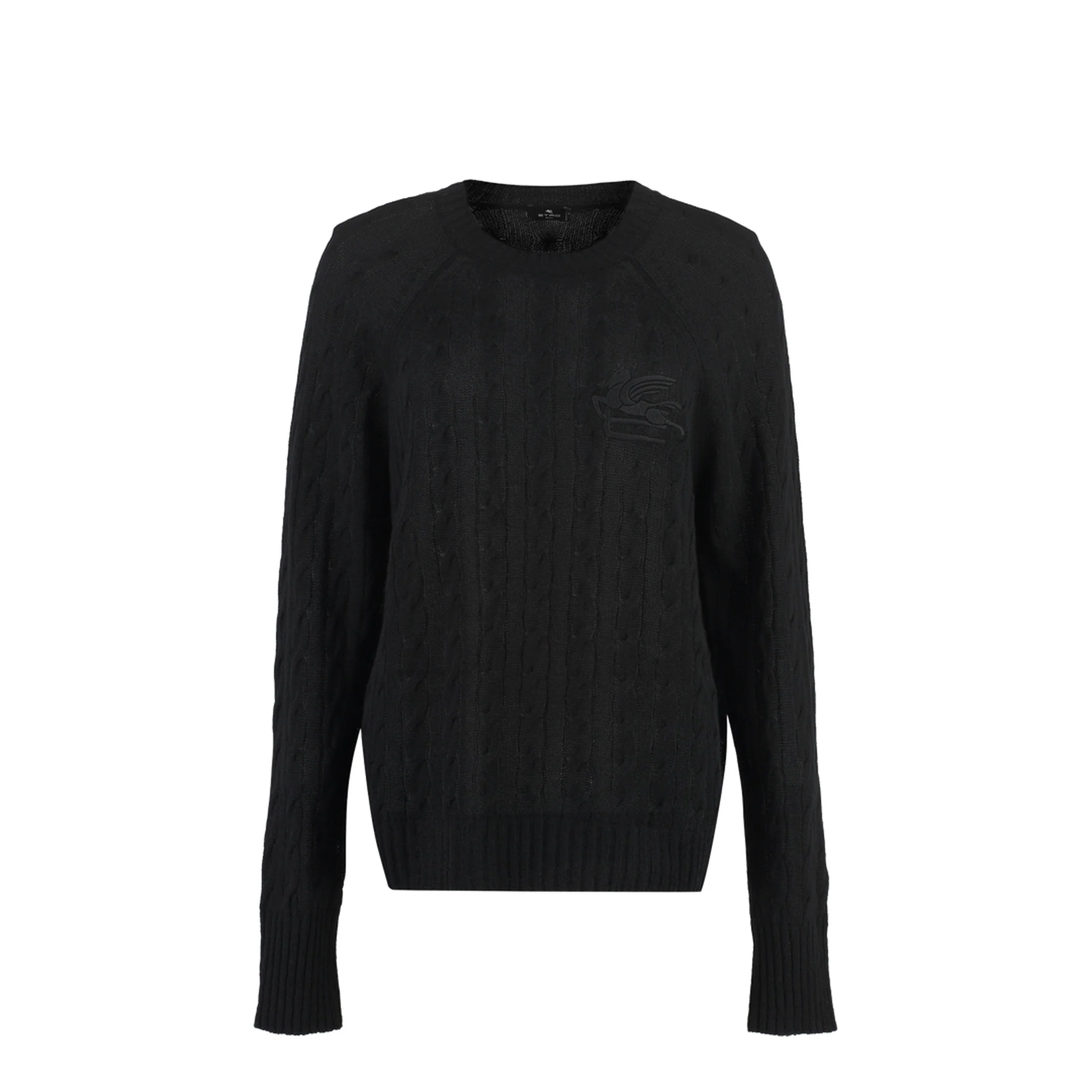 Ribbed Neckline Knit Sweater - Image 3
