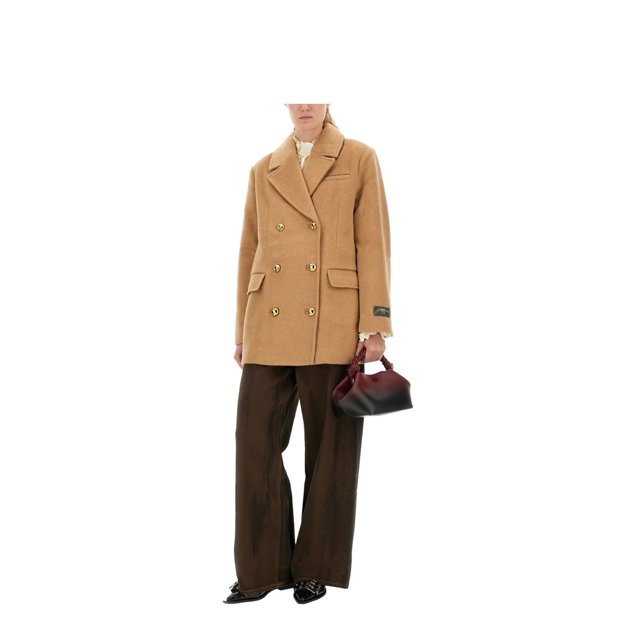 Double-Breasted Wool Blazer - Image 2