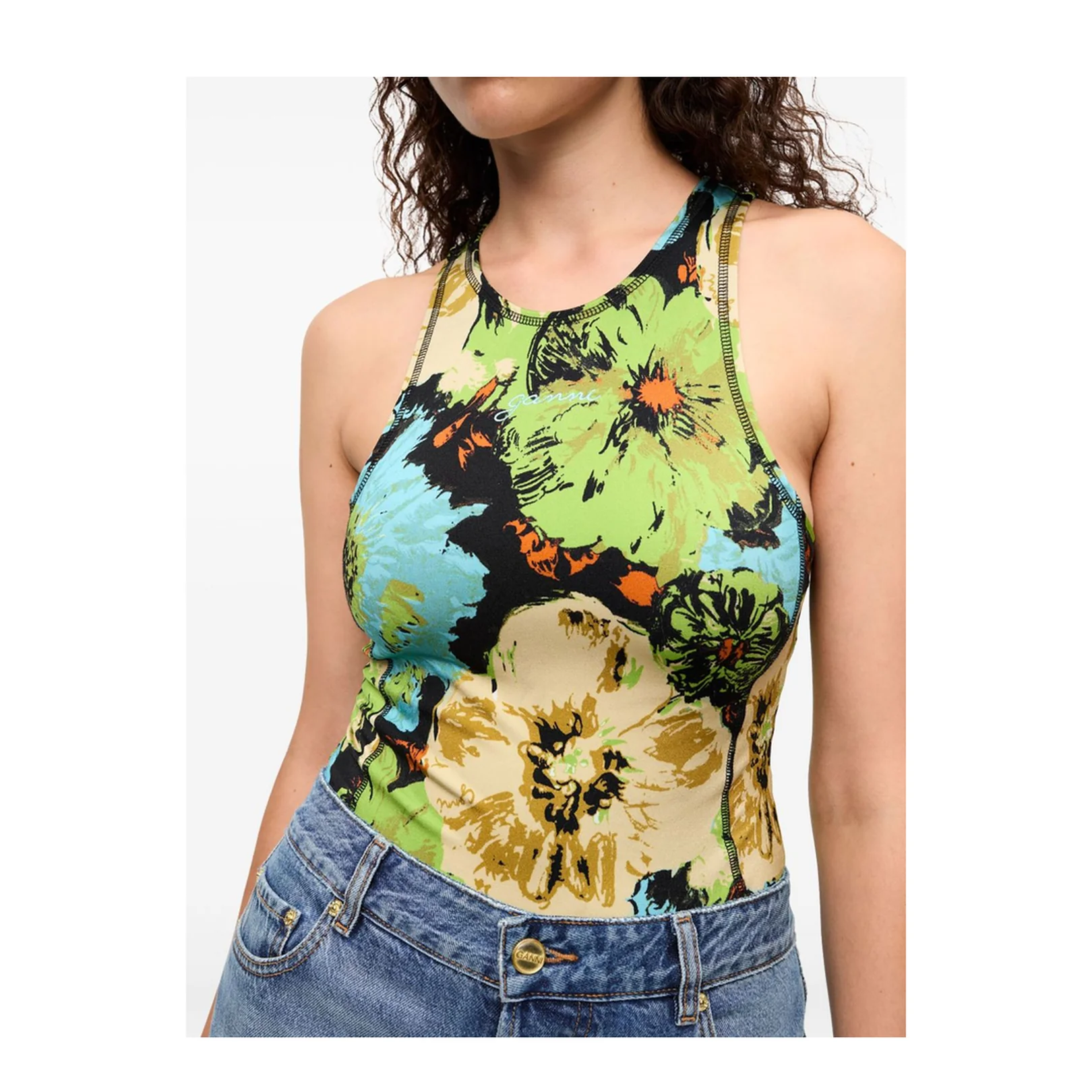 Multicolour Printed Bodysuit - Image 2