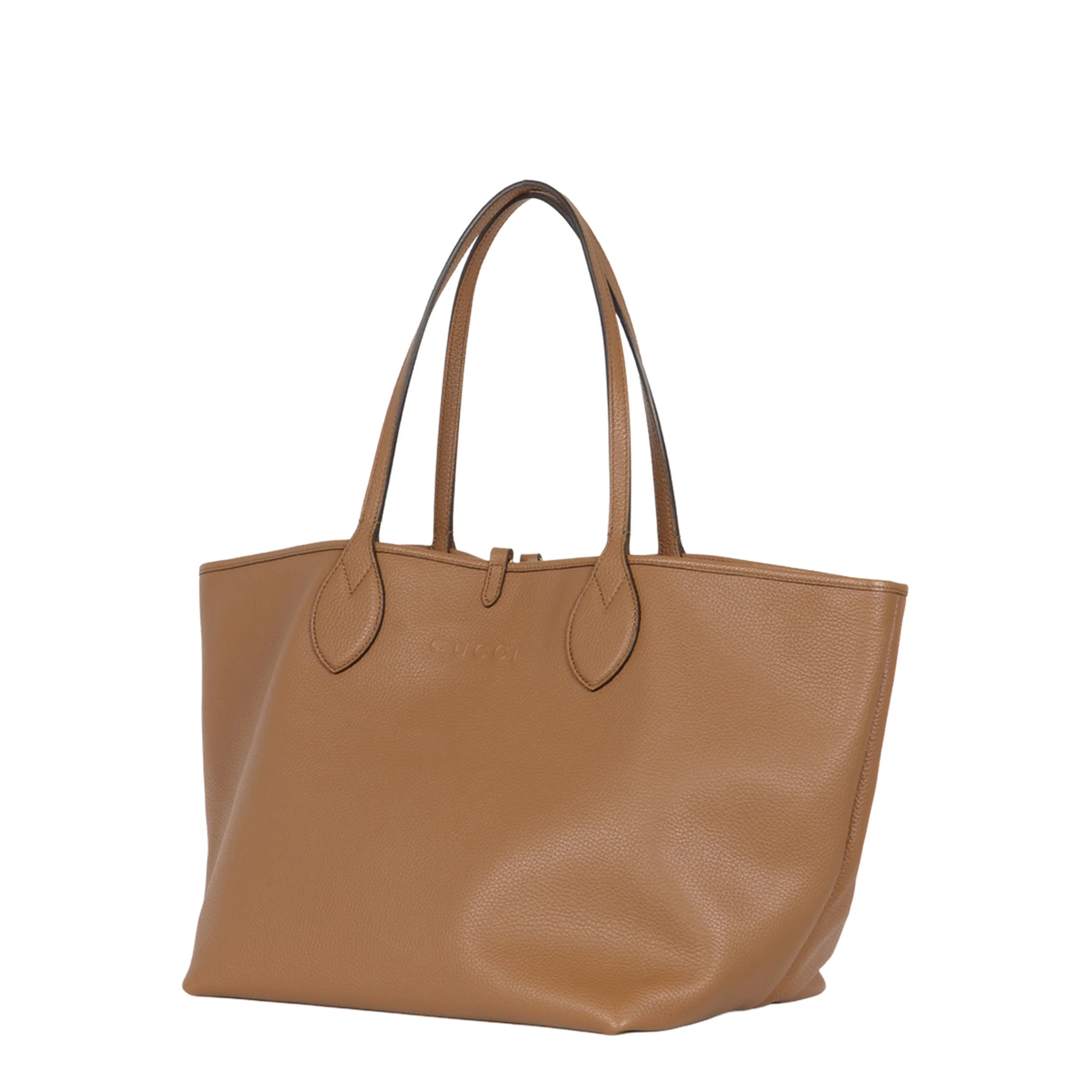 Totissima Large Leather Tote Bags - Brown - Image 2