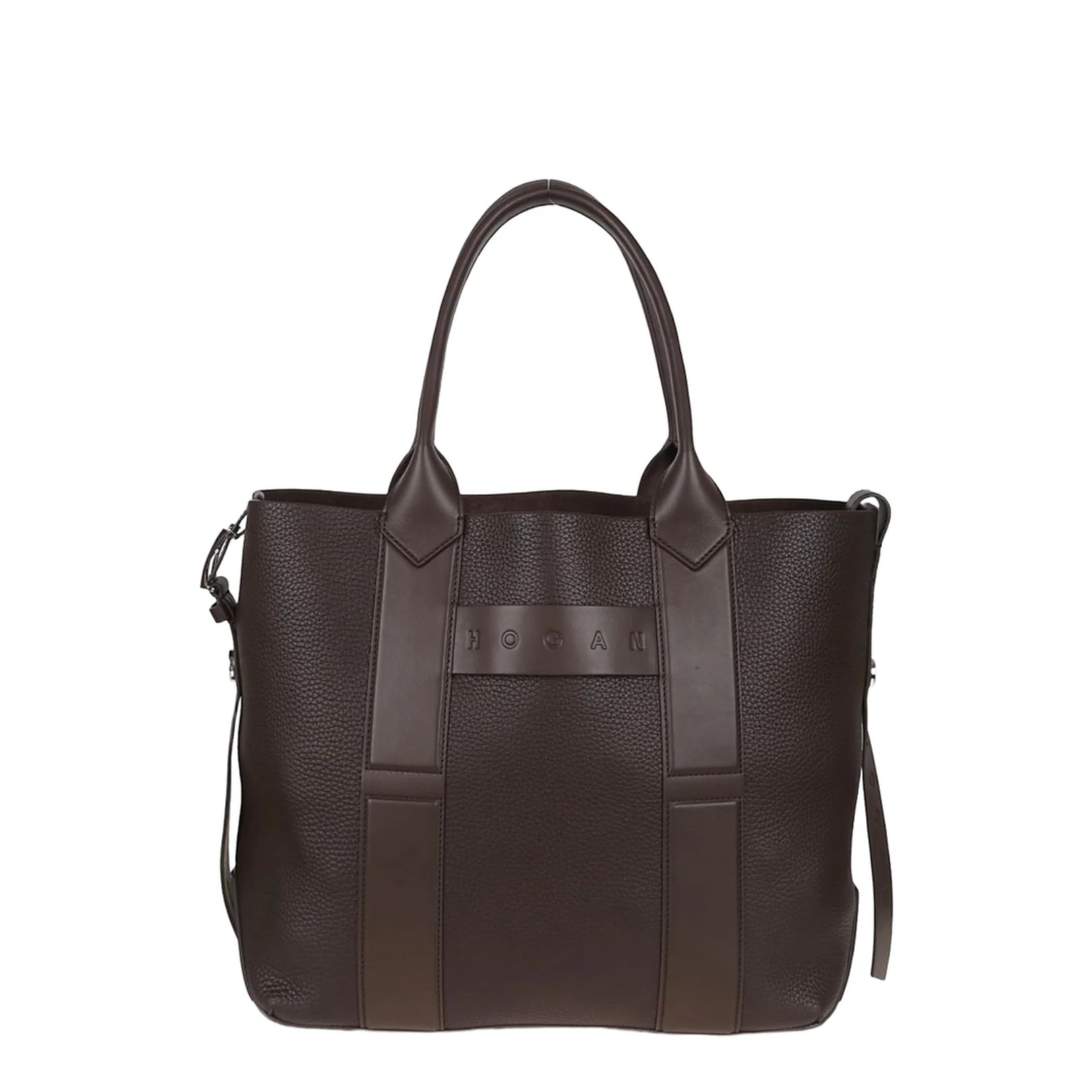 Script Shopping Bag Medium Brown