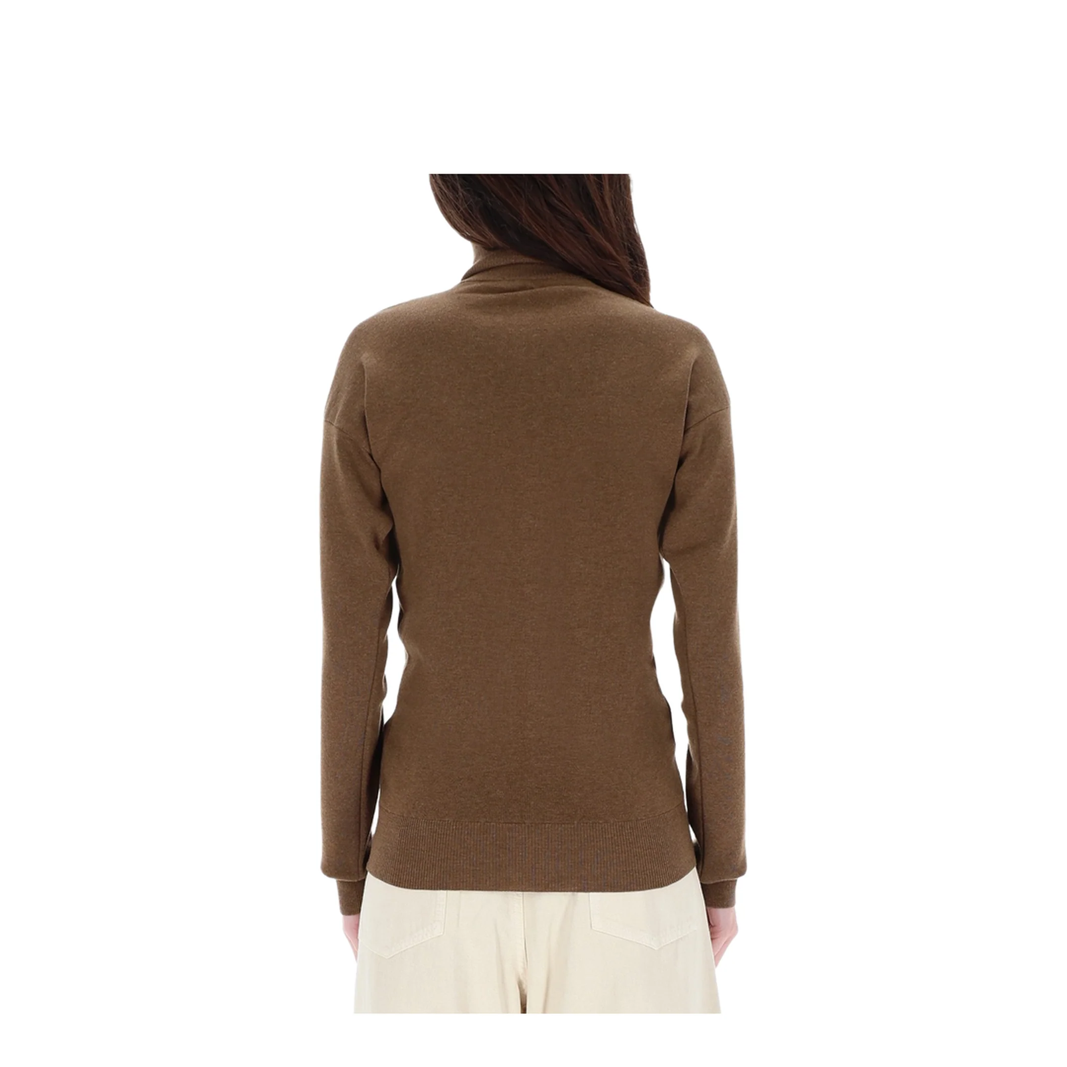 Wool High Collar Cardigan - Image 3
