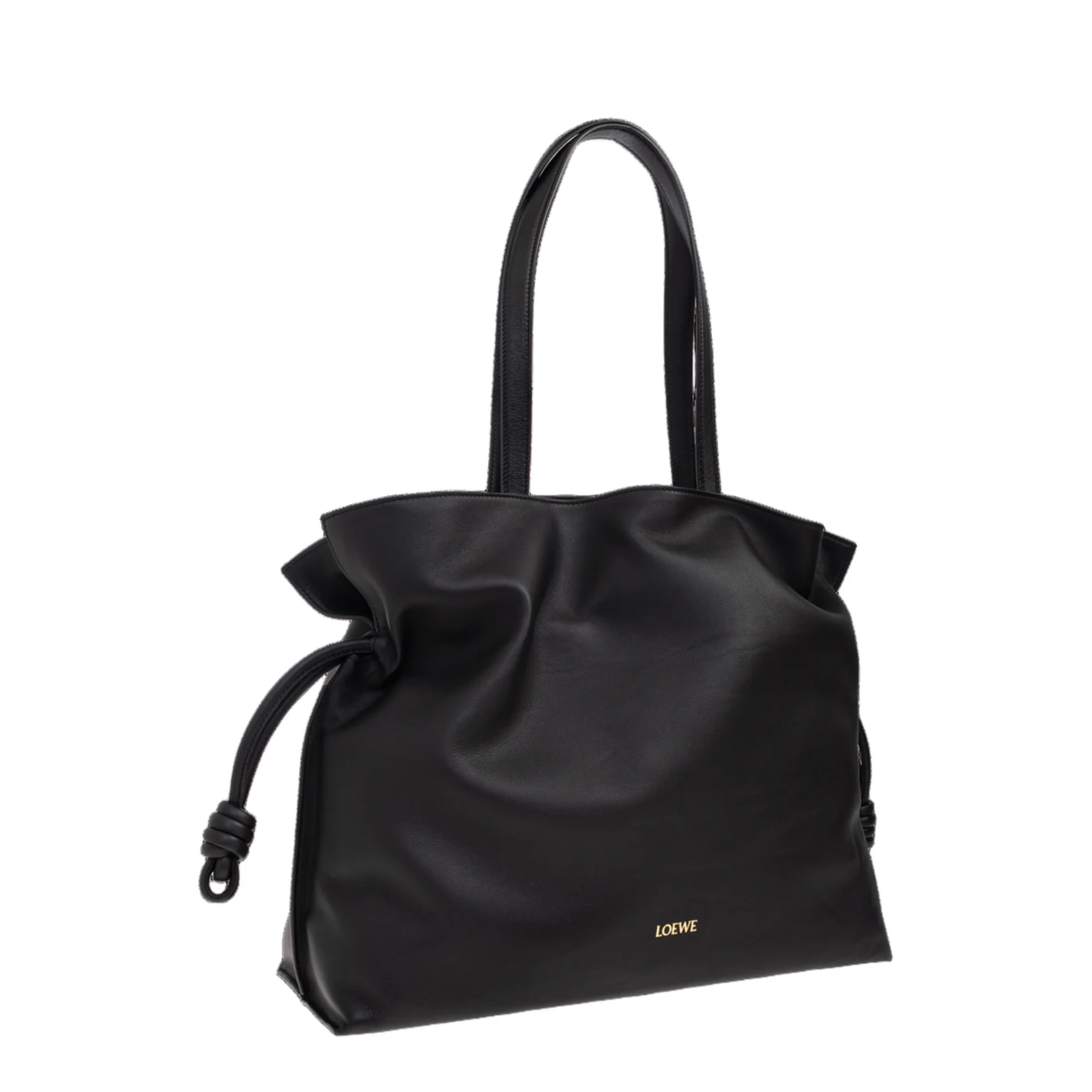 Flamenco XL Leather Shoulder Bags - Black - Image 4