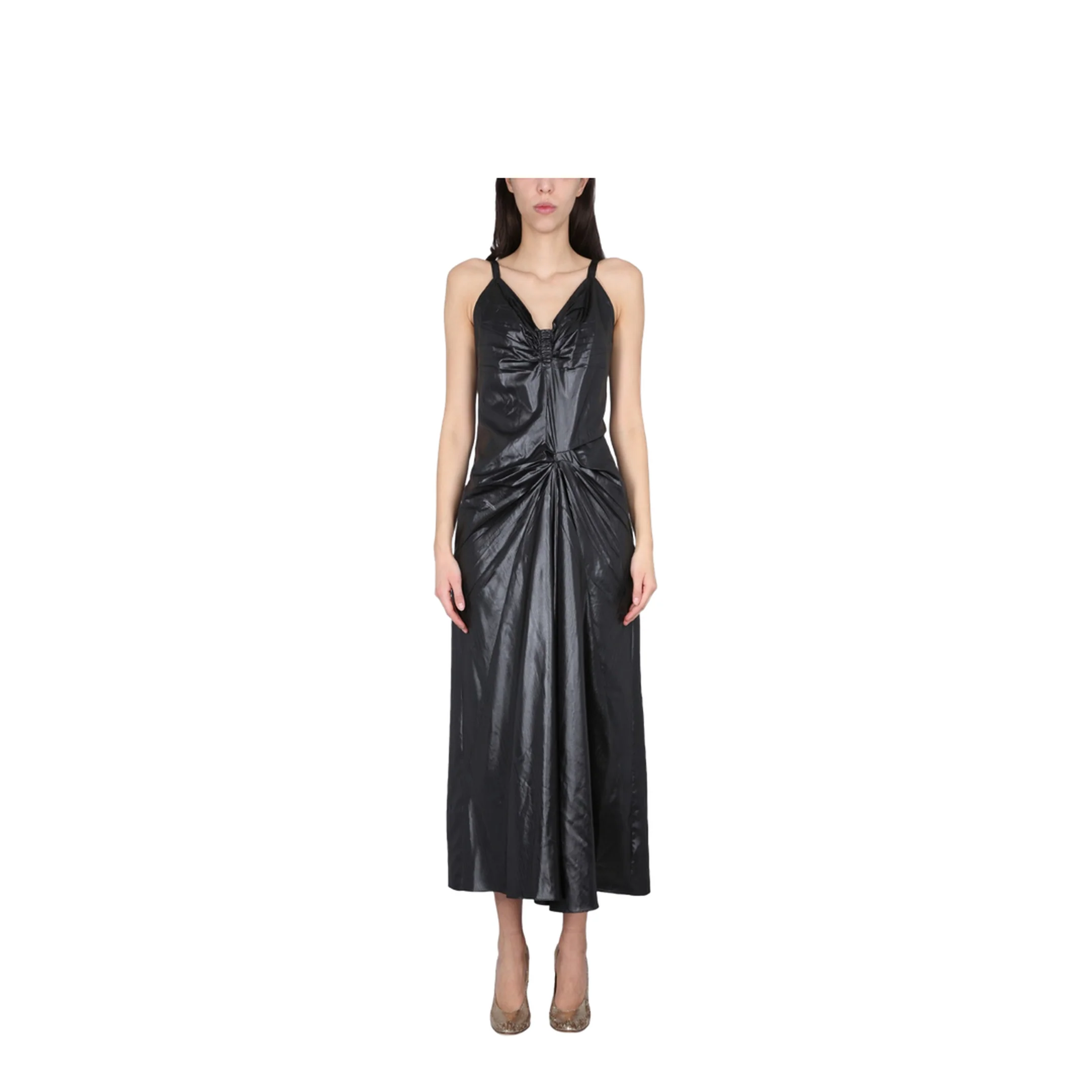 Moire Polyester Dress