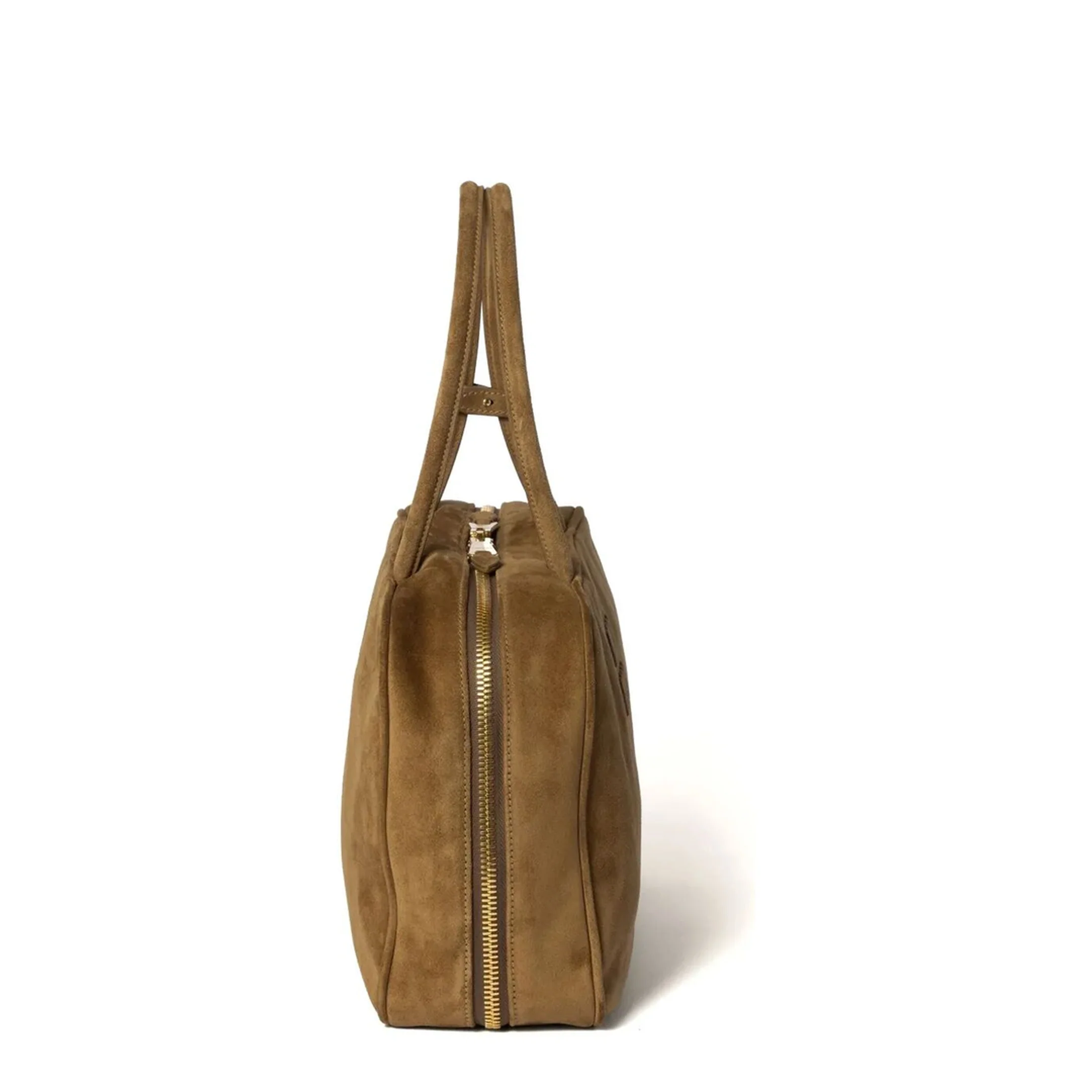 Beau Suede Medium Shoulder Bag Brown - Image 4