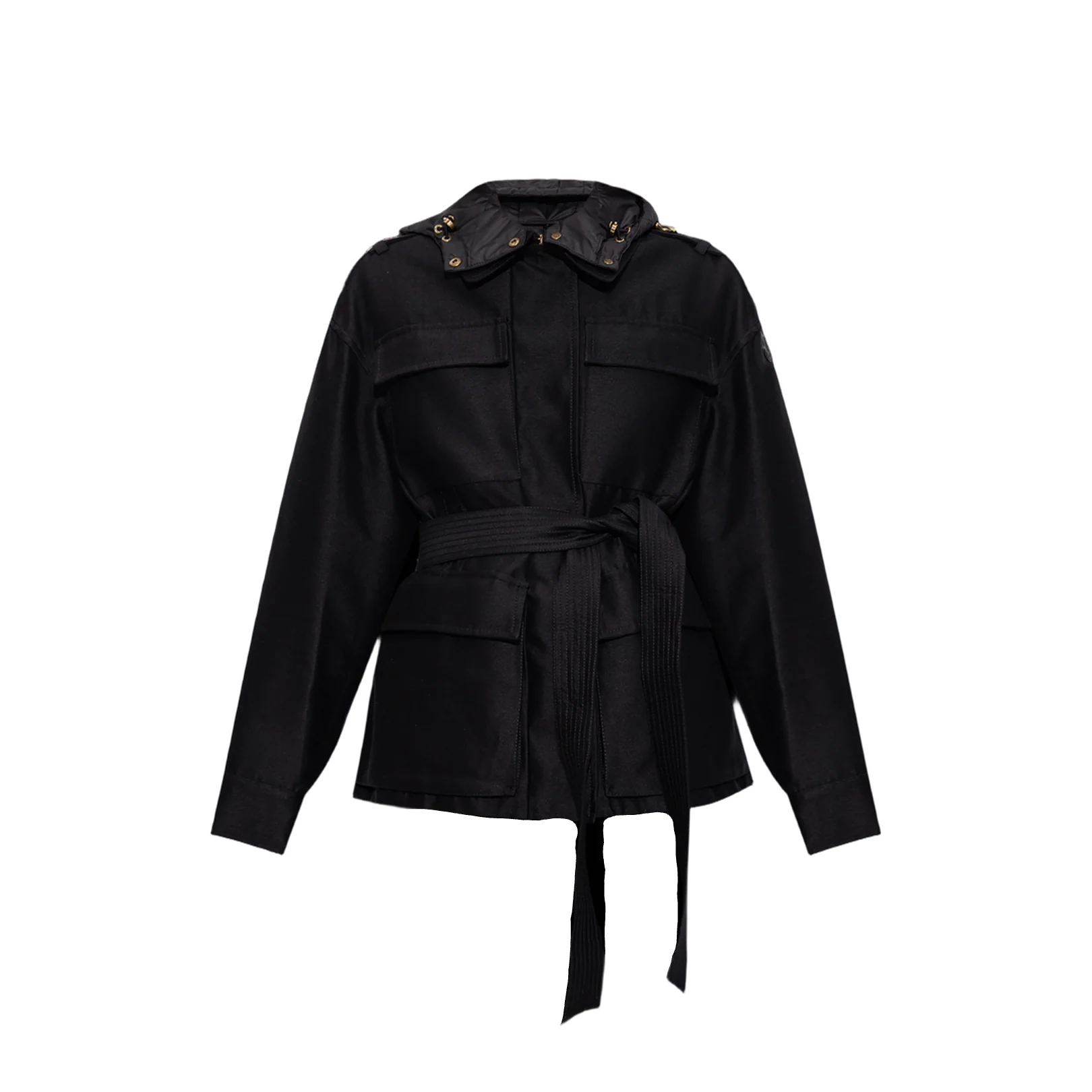Black Essalois Hooded Down Field Jacket