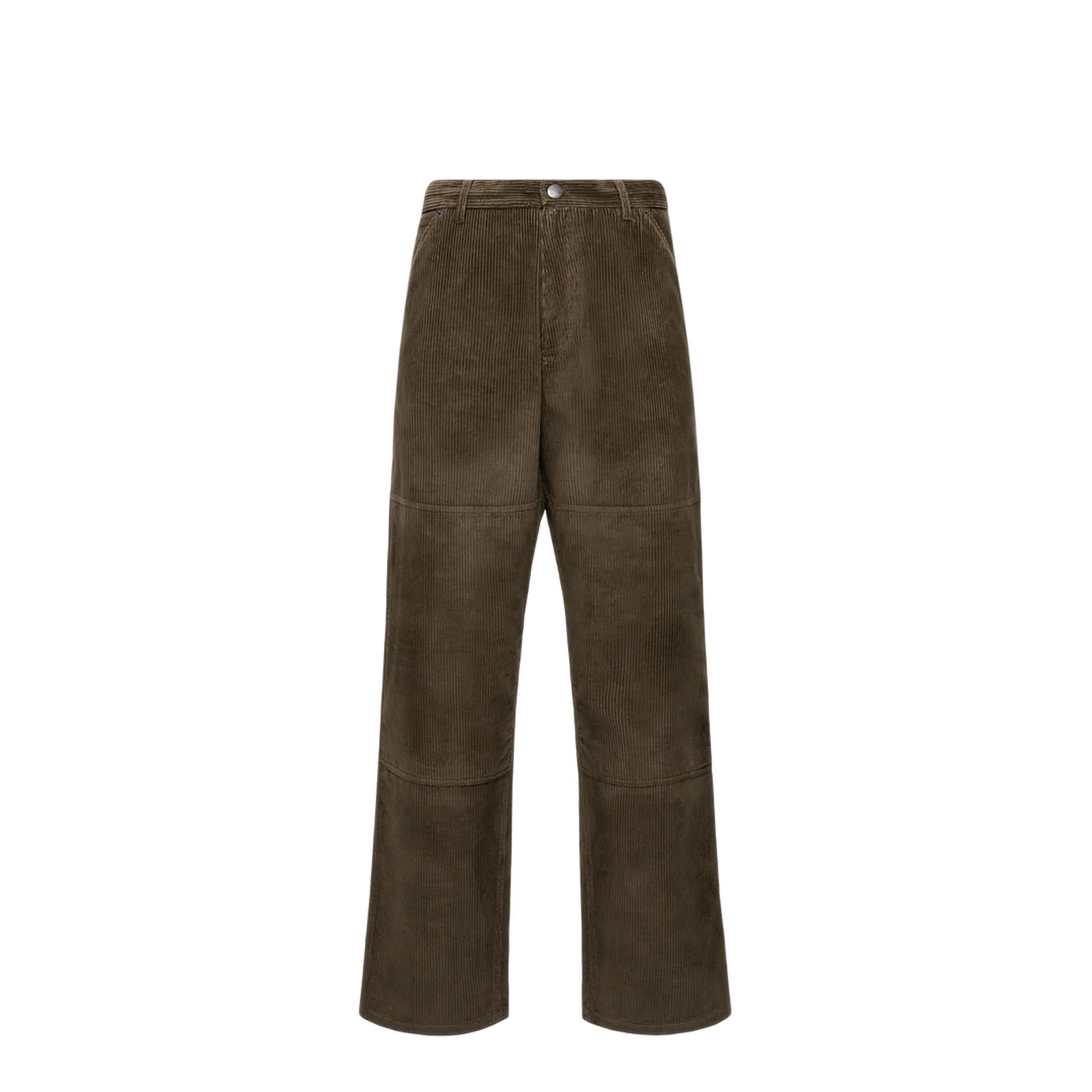 Casual Pants Suede Dark Brown