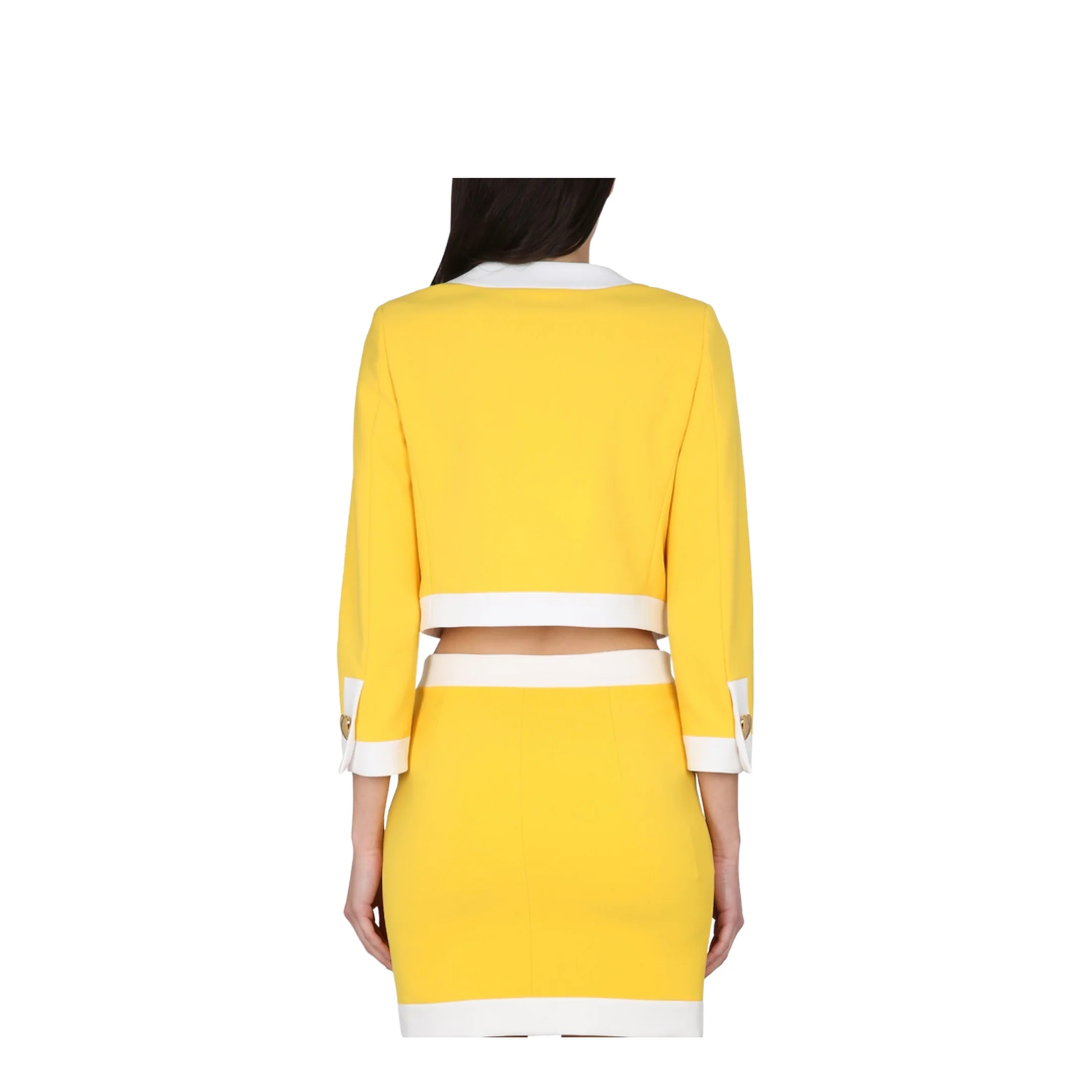 Heart Buttons Crepe Jacket - Image 3