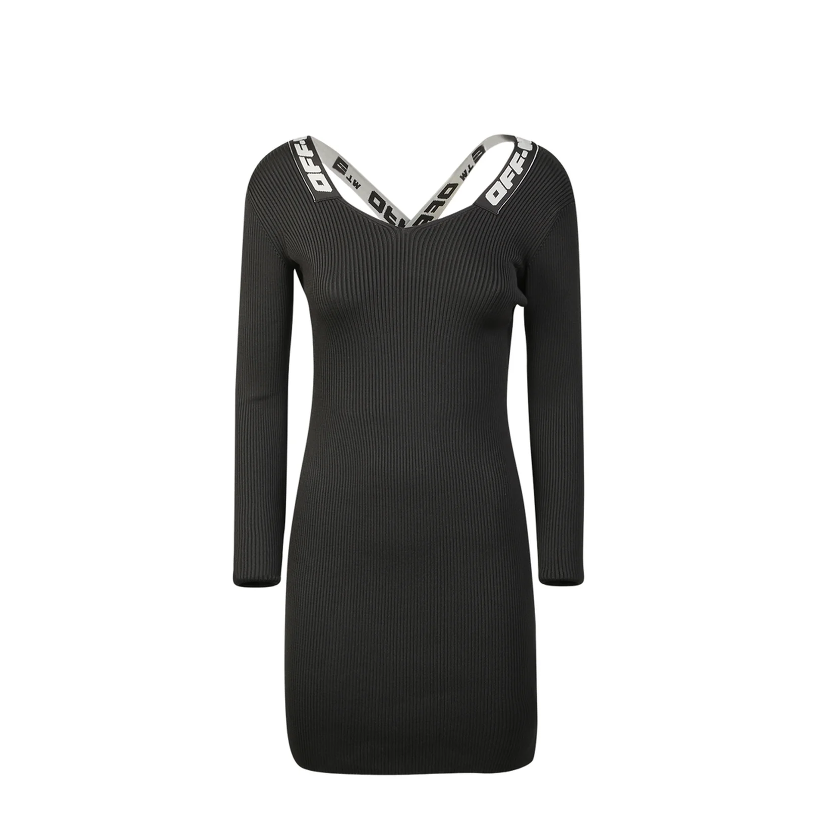 Logo Band Dress Black