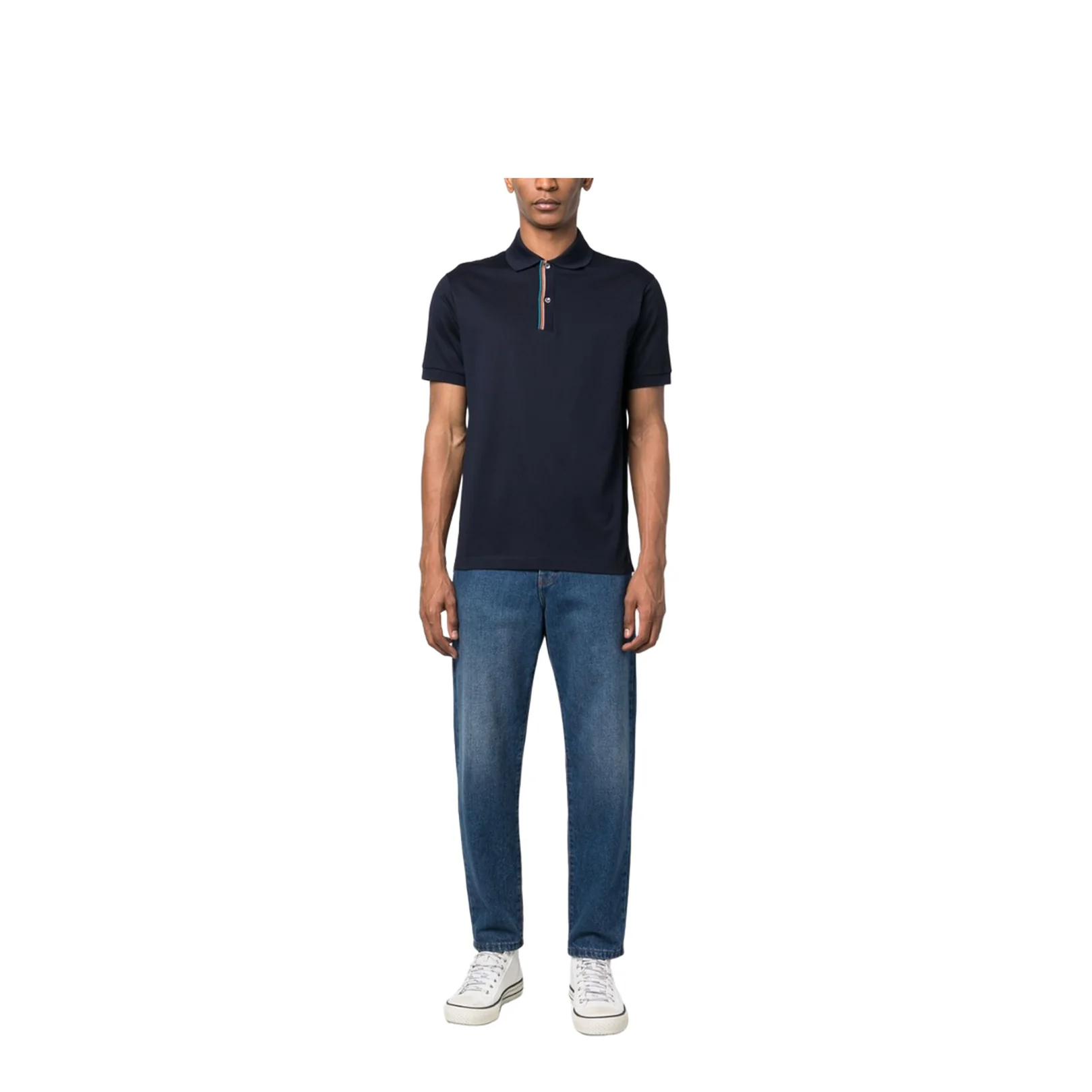 Rainbow-Stripe Cotton Polo Shirt - Image 4