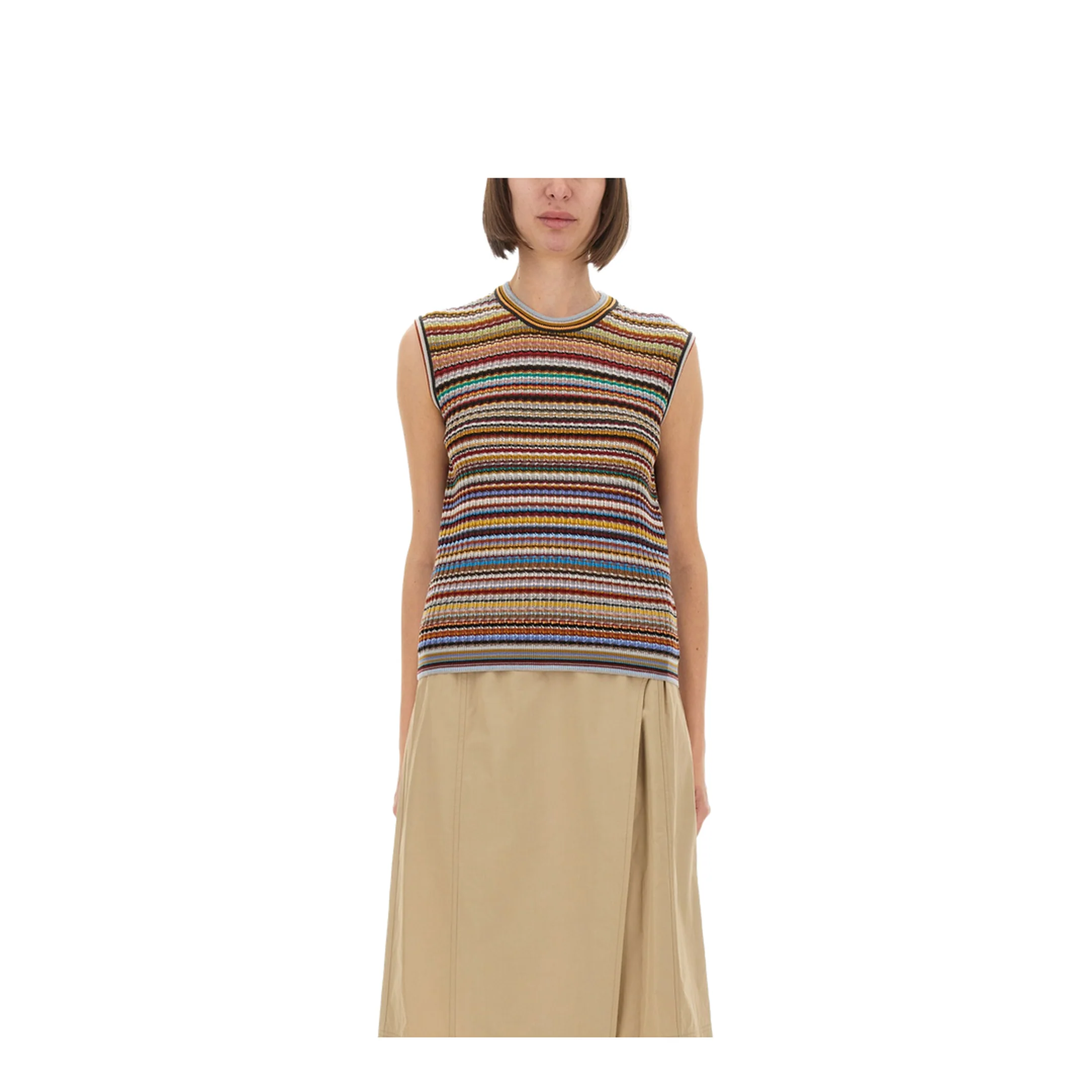 Signature Stripe Knit Vest