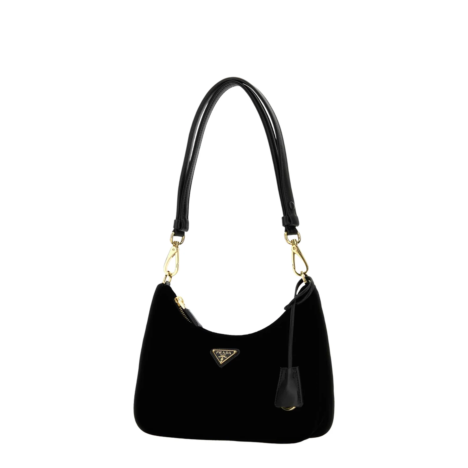 Black Velvet Mini Shoulder Bag - Image 2