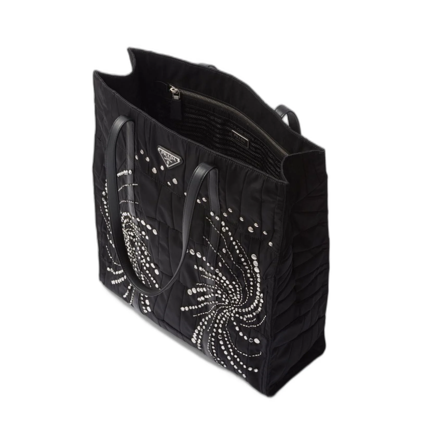 Black Re-Nylon Large Tote Bag - Image 4