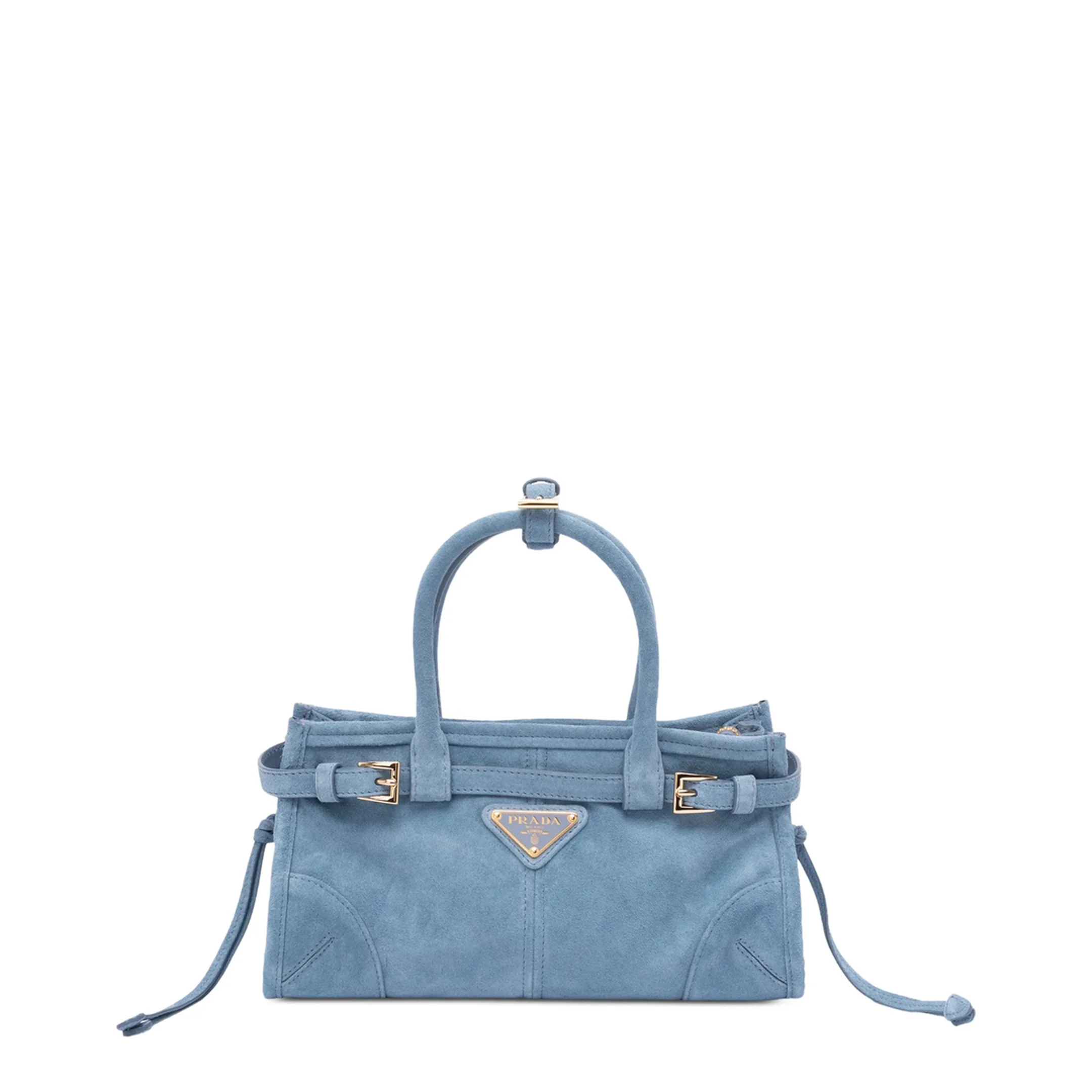 Bonnie Mini Leather Handbag - Light Blue
