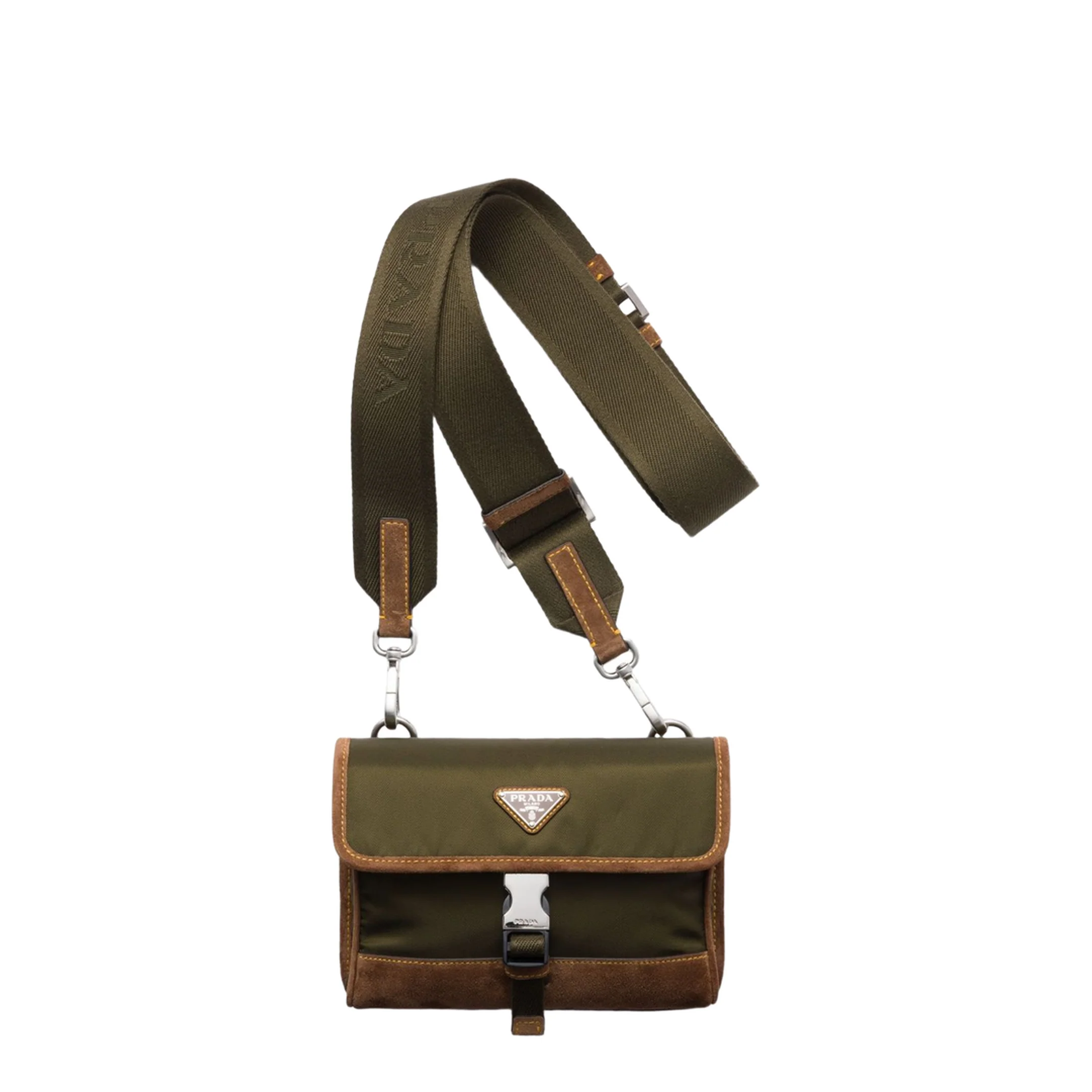 Two-Tone Re-Nylon and Suede Phone Holder