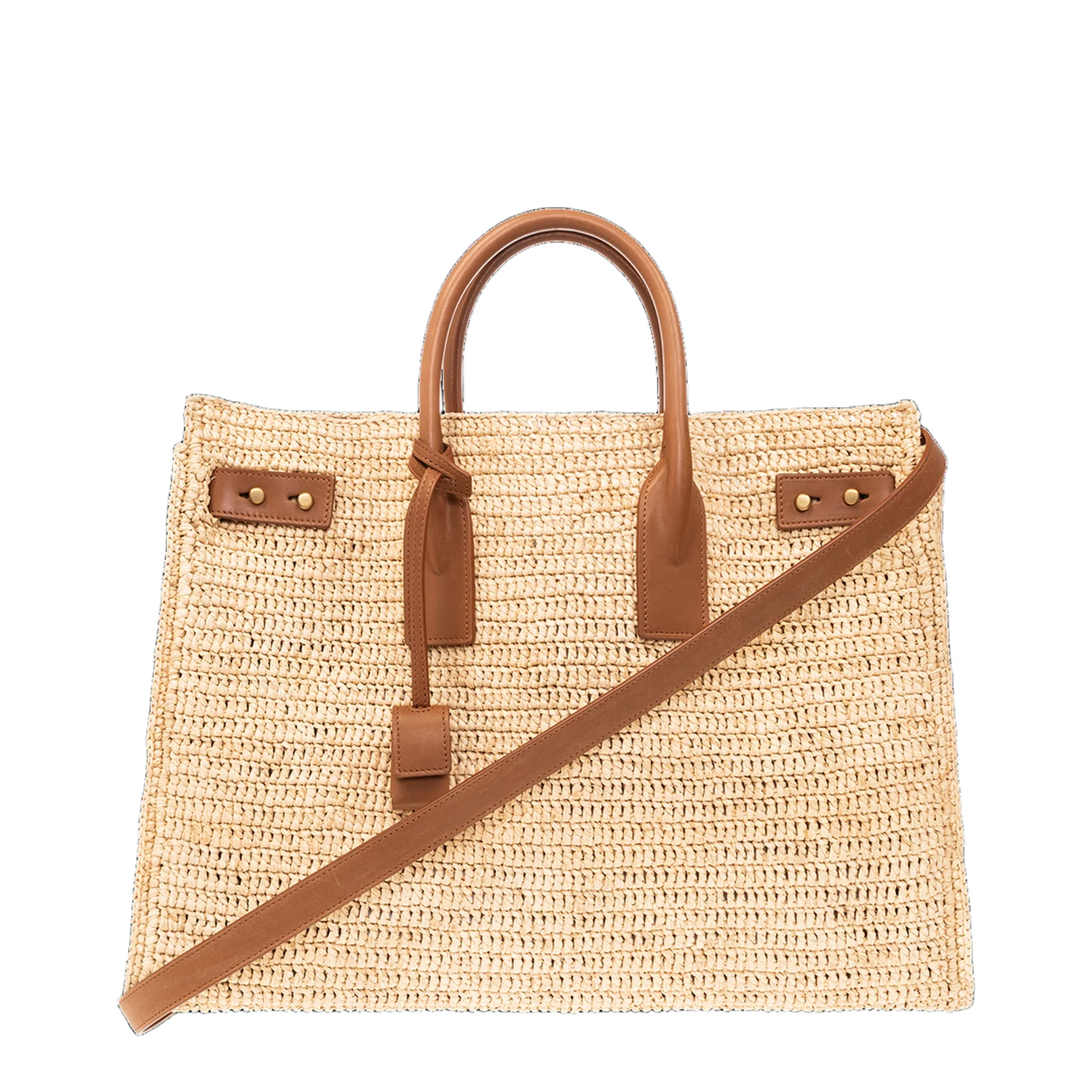 Sac De Jour Supple In Raffia And Leather Medium