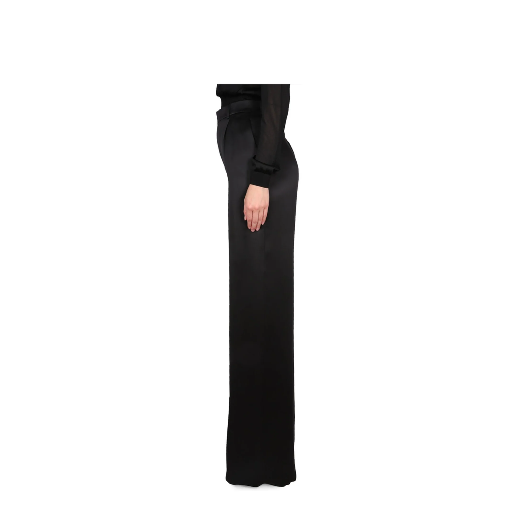 Satin Flared Pants - Image 3