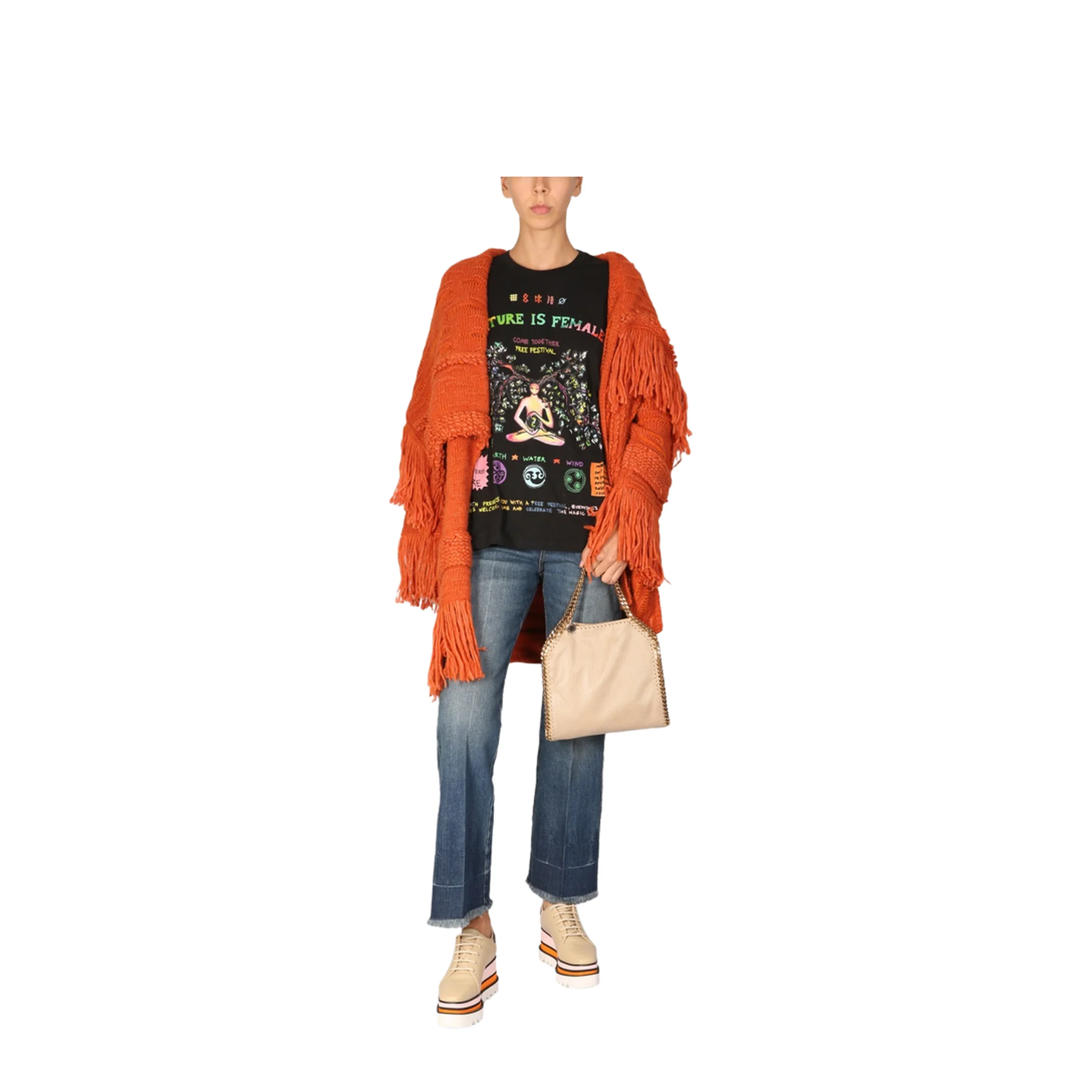 Knitted Textured Coat - Image 2