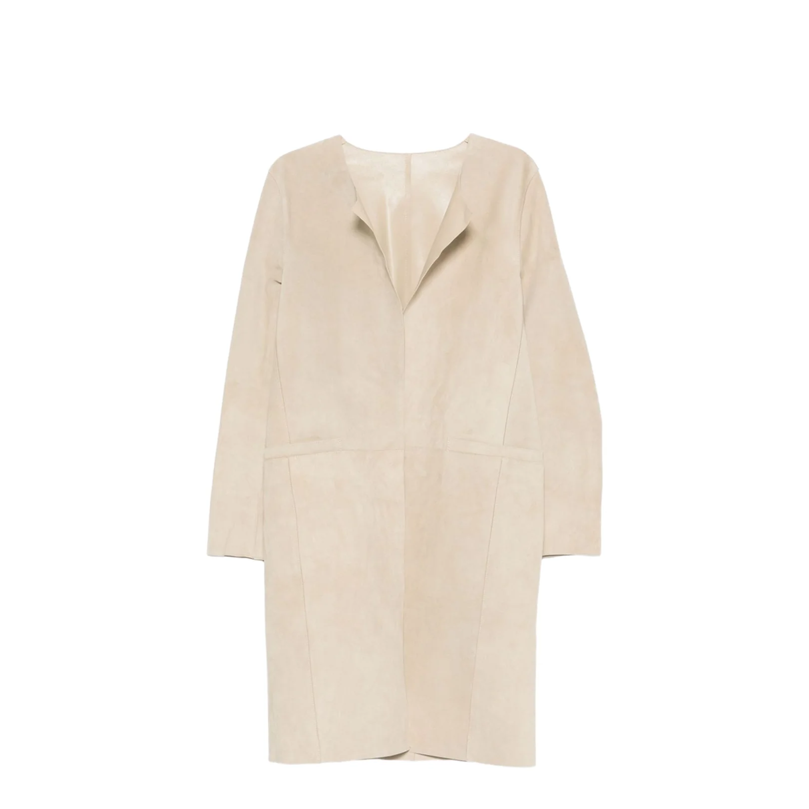 Suede Leather Coat