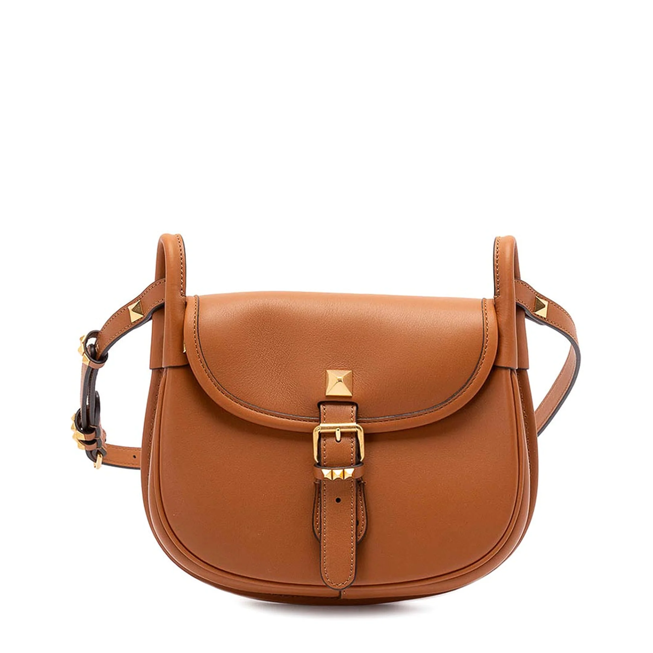 Flaneuse Leather Crossbody Bag - Brown