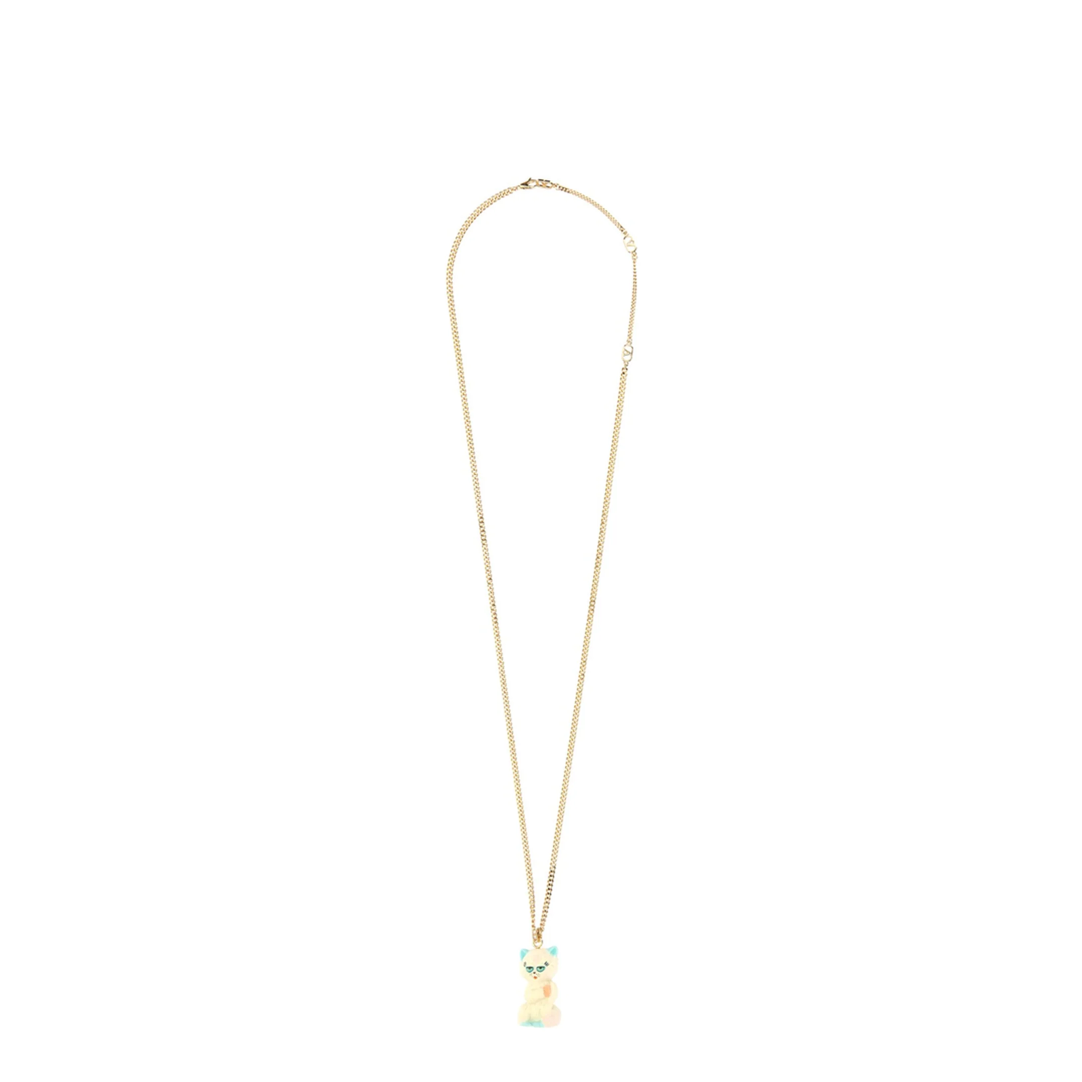 Chain Necklace with Le Chat de la Maison Pendant