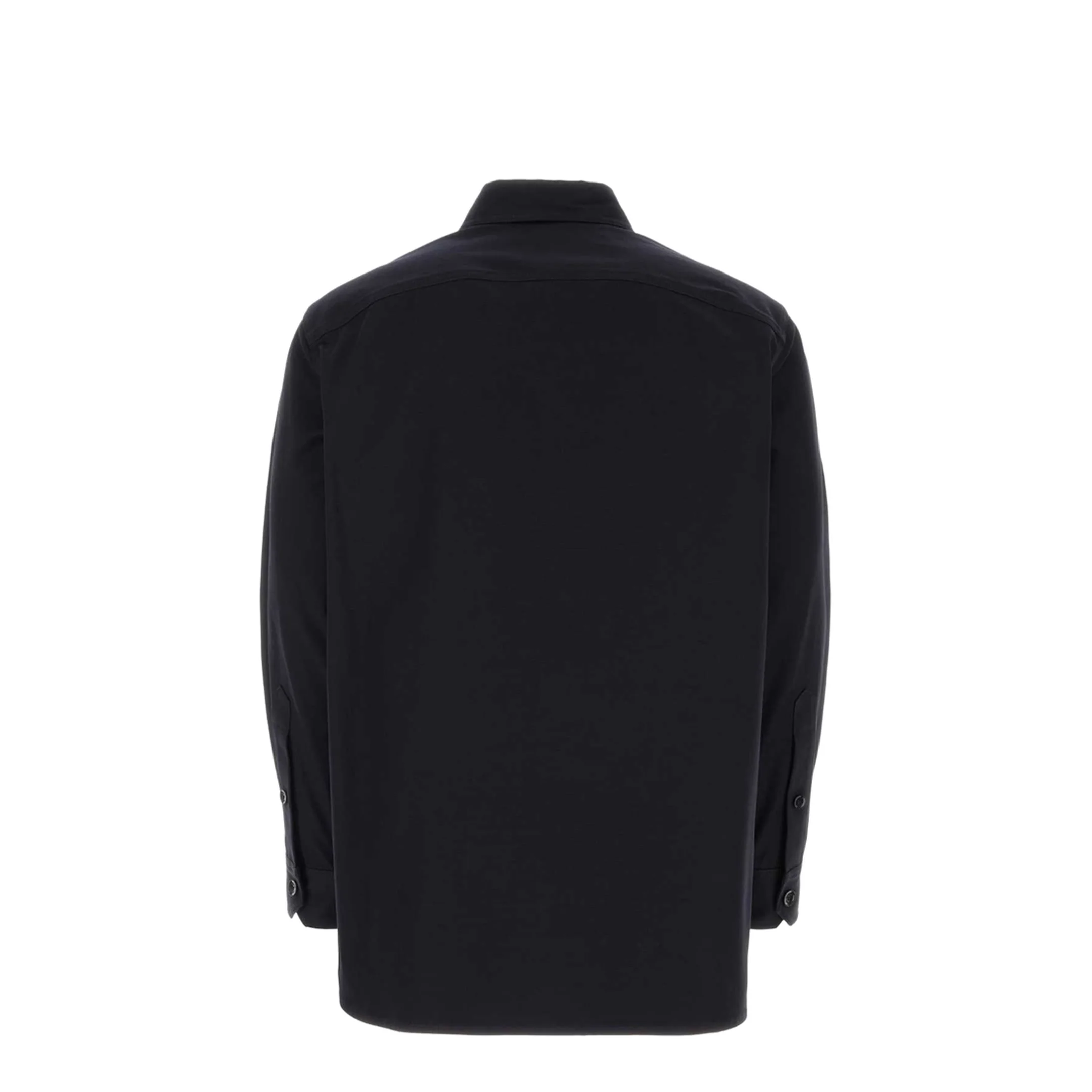 Midnight Blue Stretch Cotton Shirt - Image 2