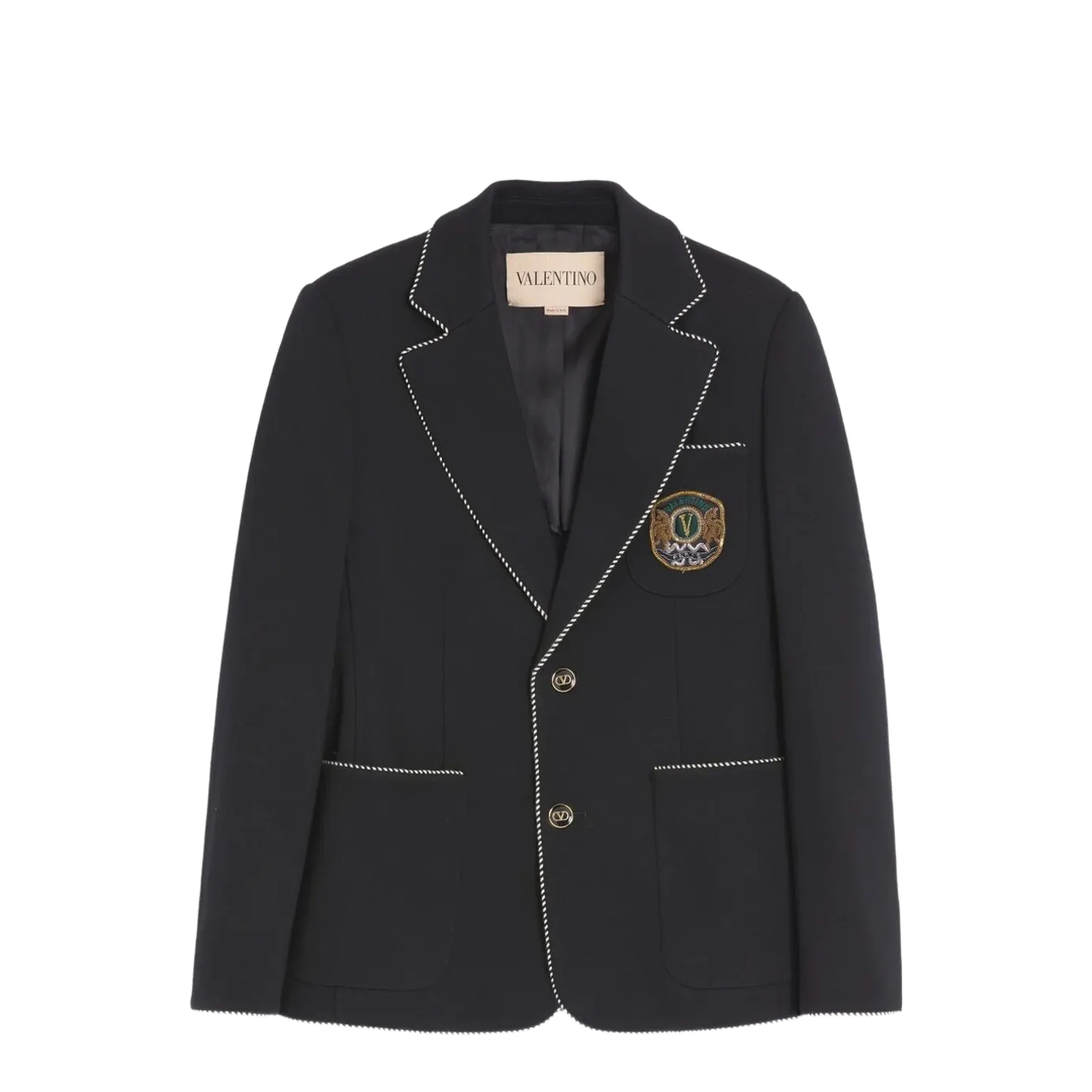 Single-Breasted Blazer - Black
