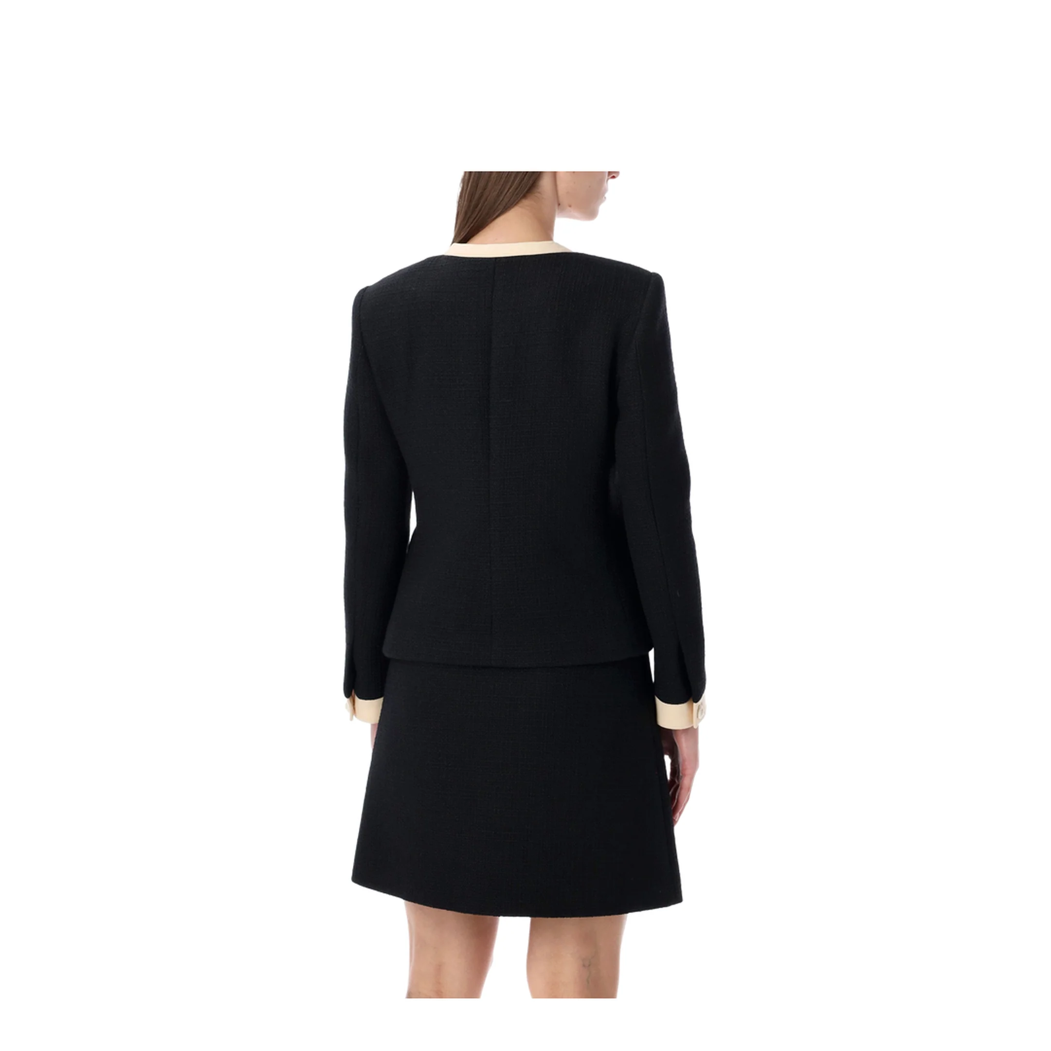Tweed Jacket Multi Ribbon Black - Image 2